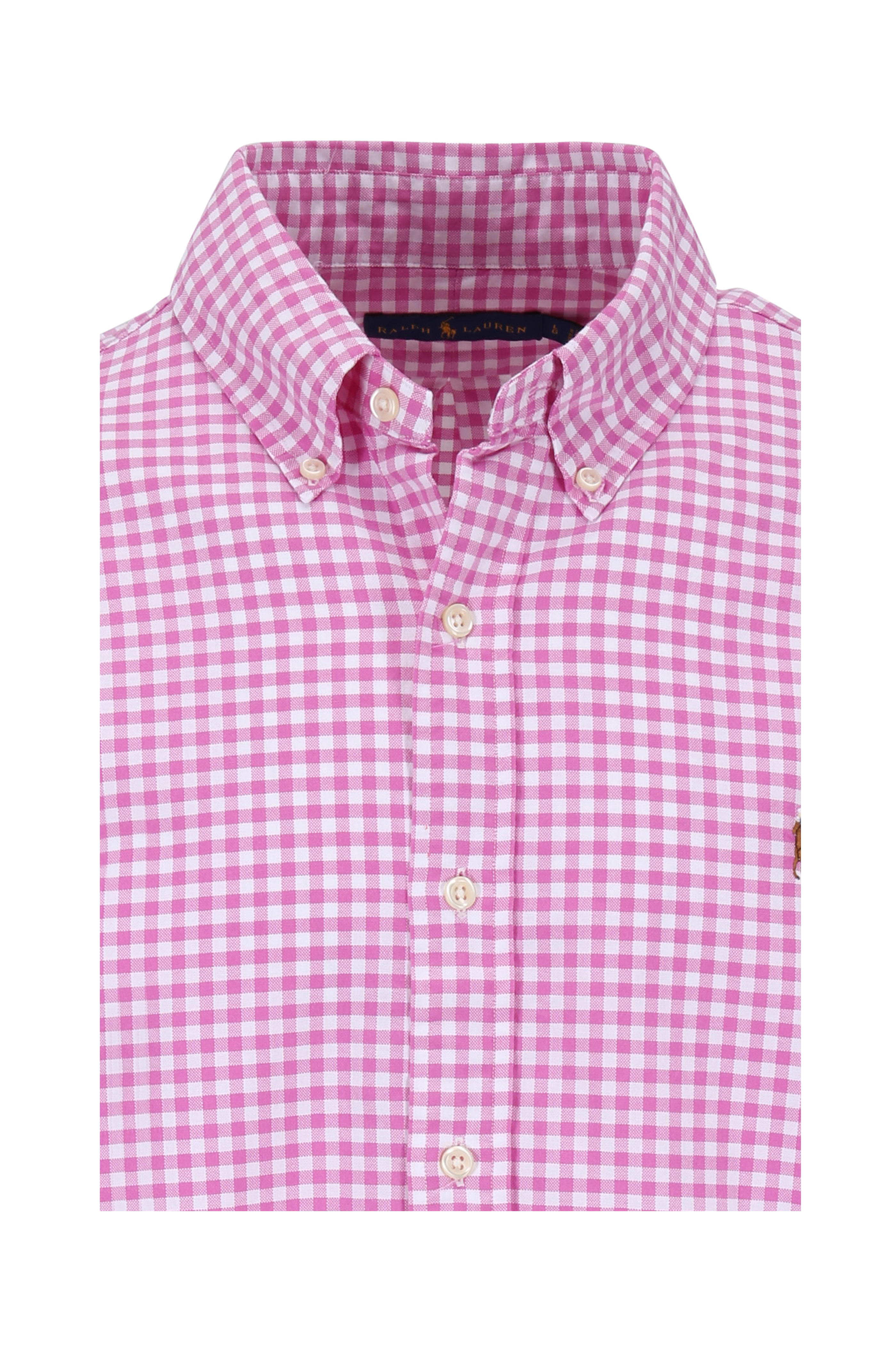 ralph lauren pink checkered shirt