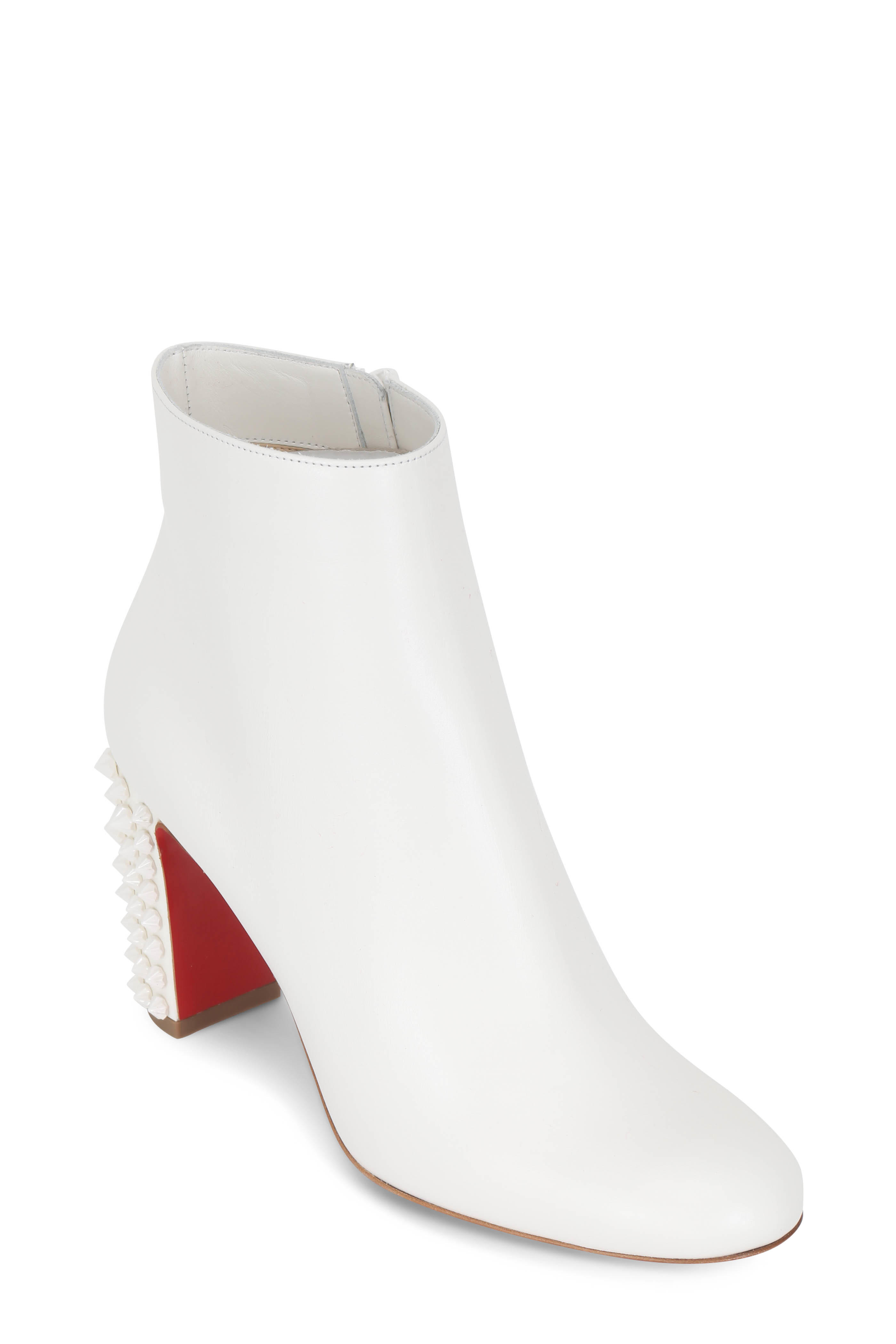 white louboutin boots