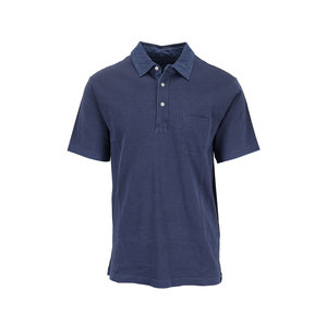 Faherty Brand - Navy Sunwashed Pocket Polo | Mitchell Stores
