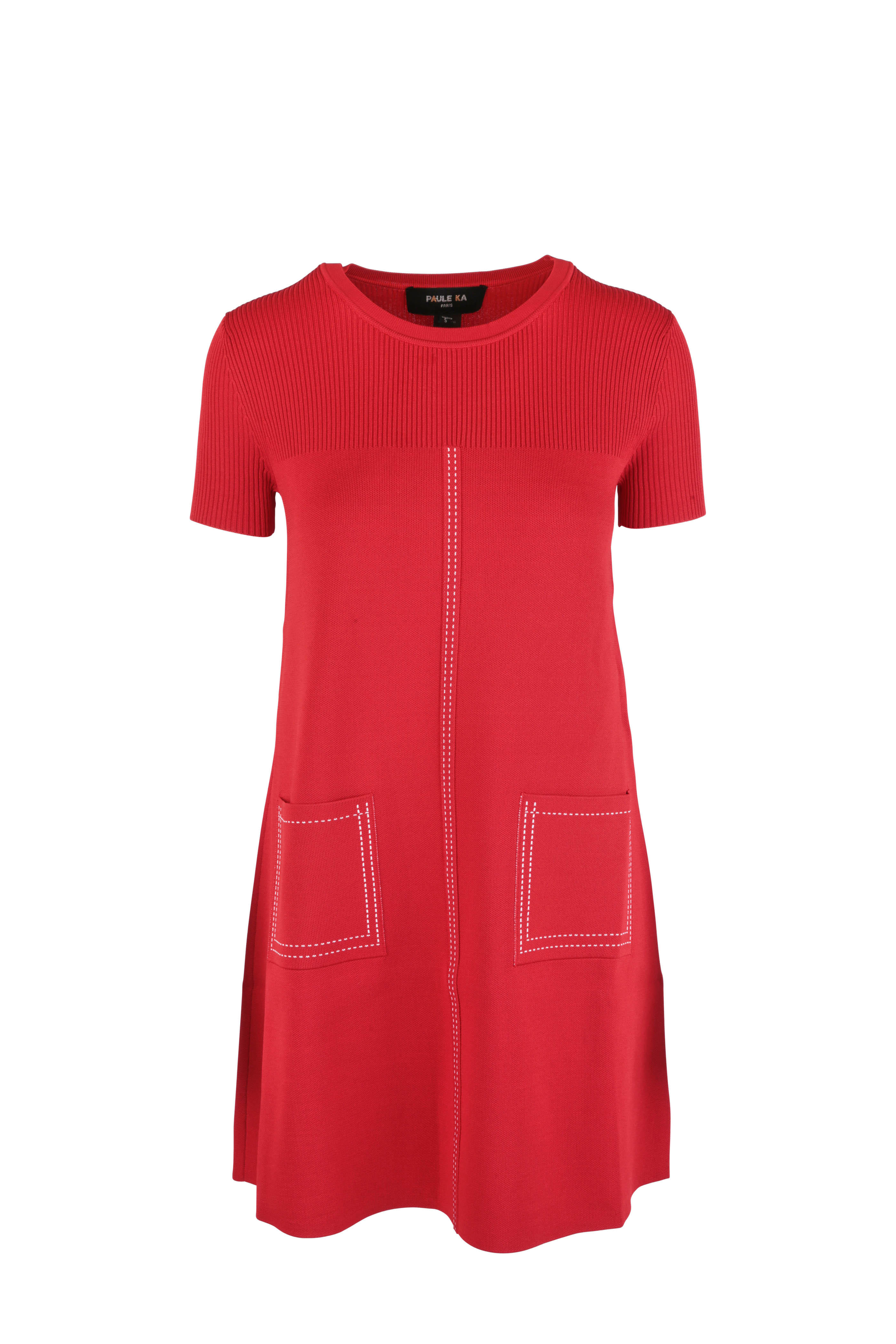 paule ka red dress