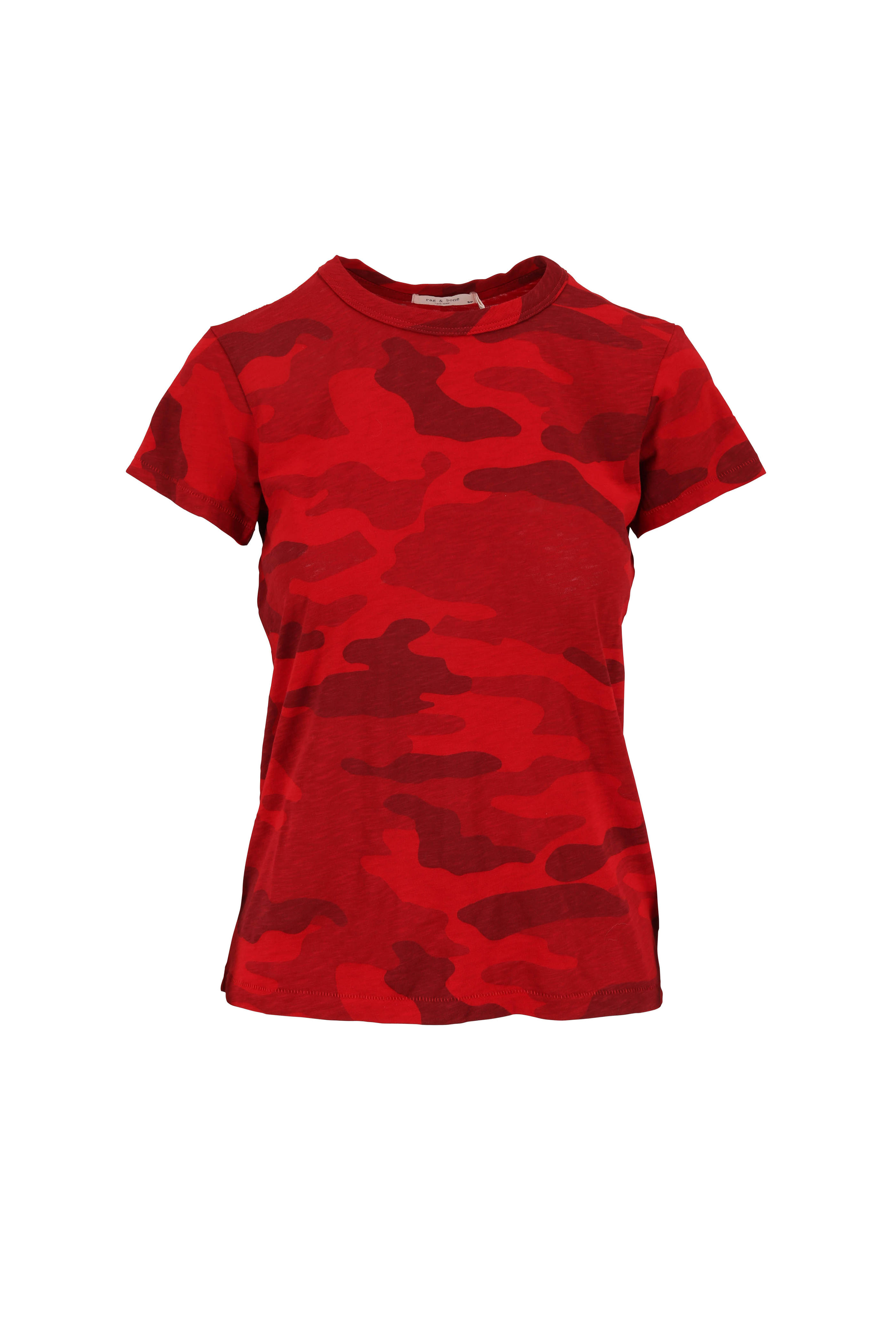 rag and bone red camo t shirt