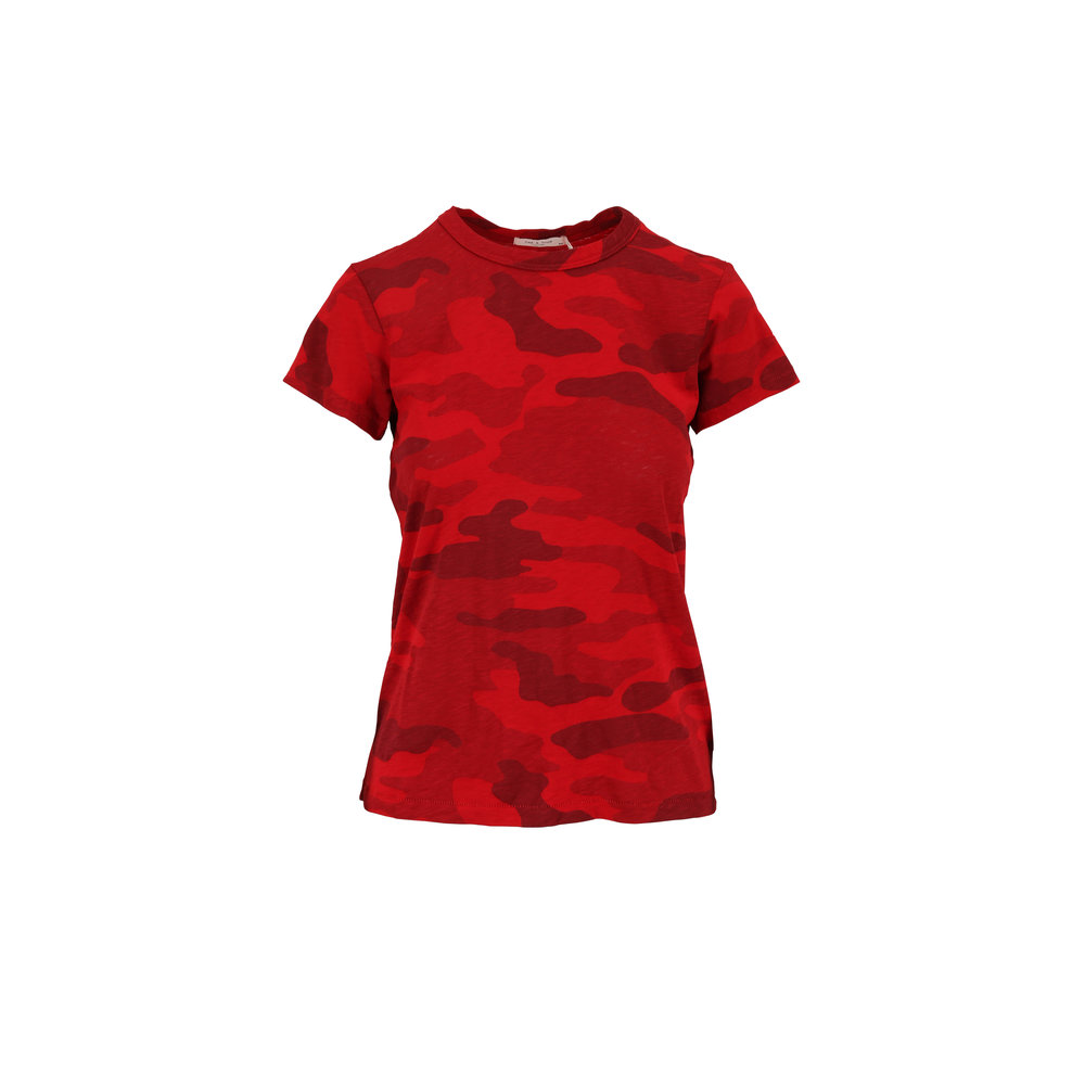 rag and bone red camo t shirt