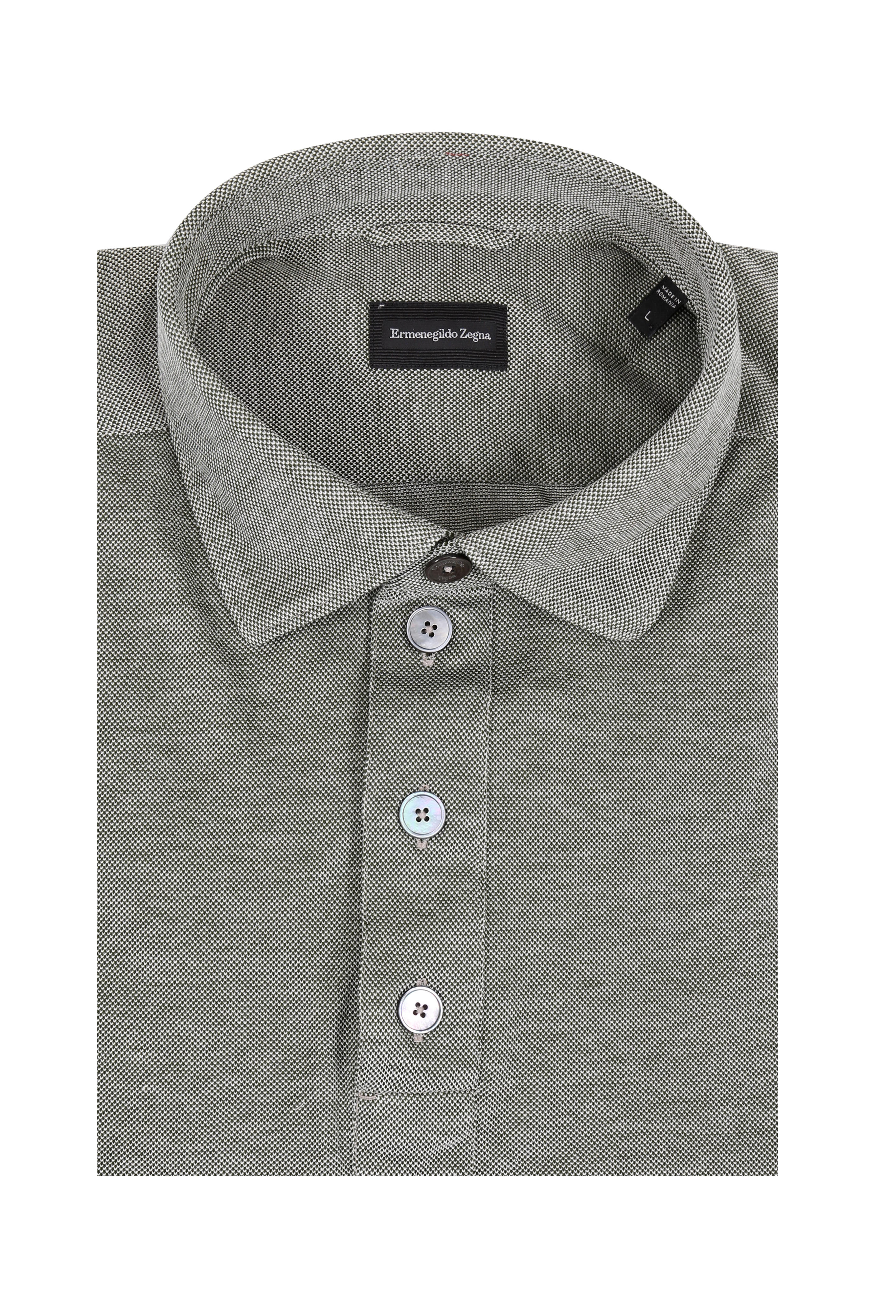 zegna long sleeve polo