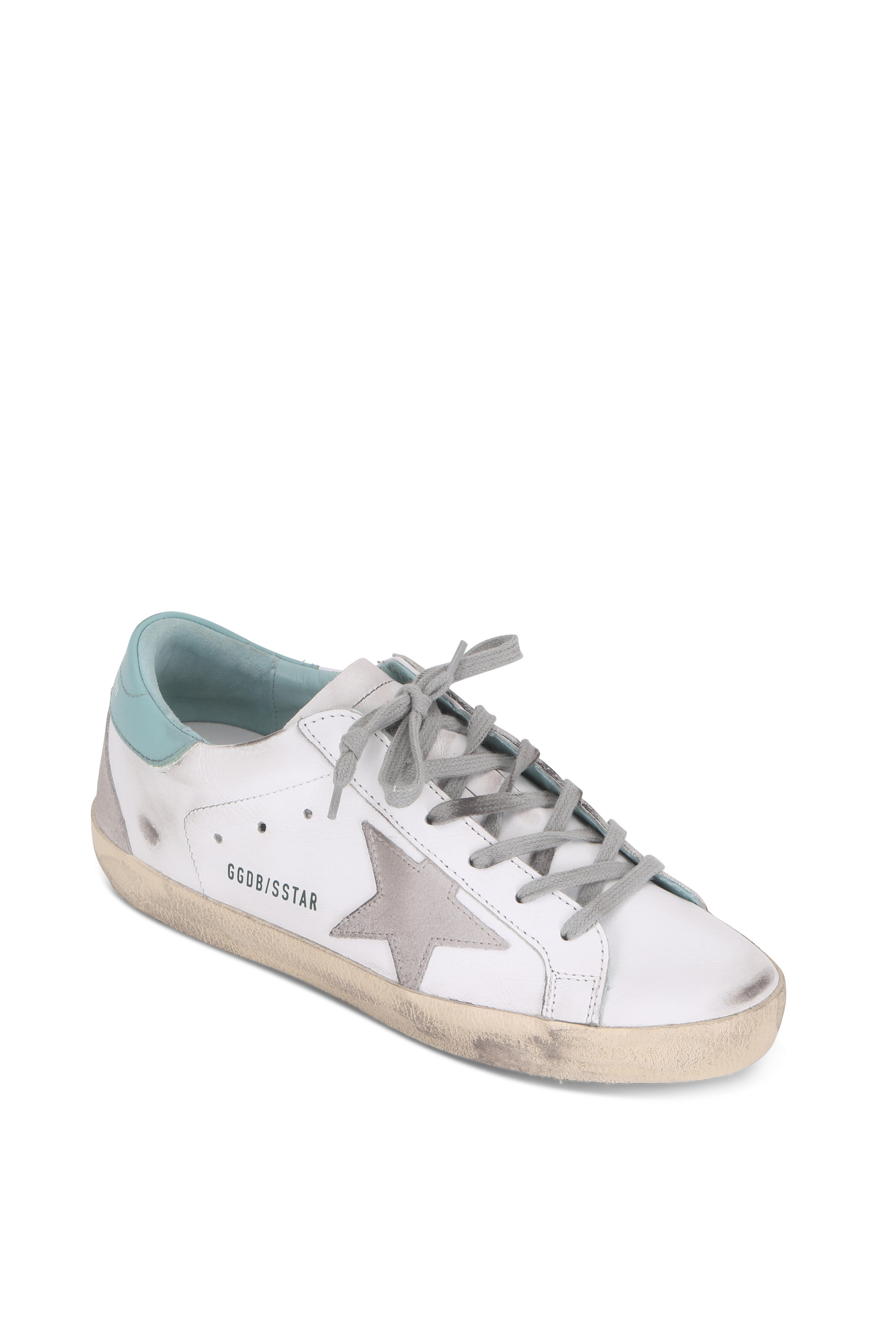 golden goose white and grey
