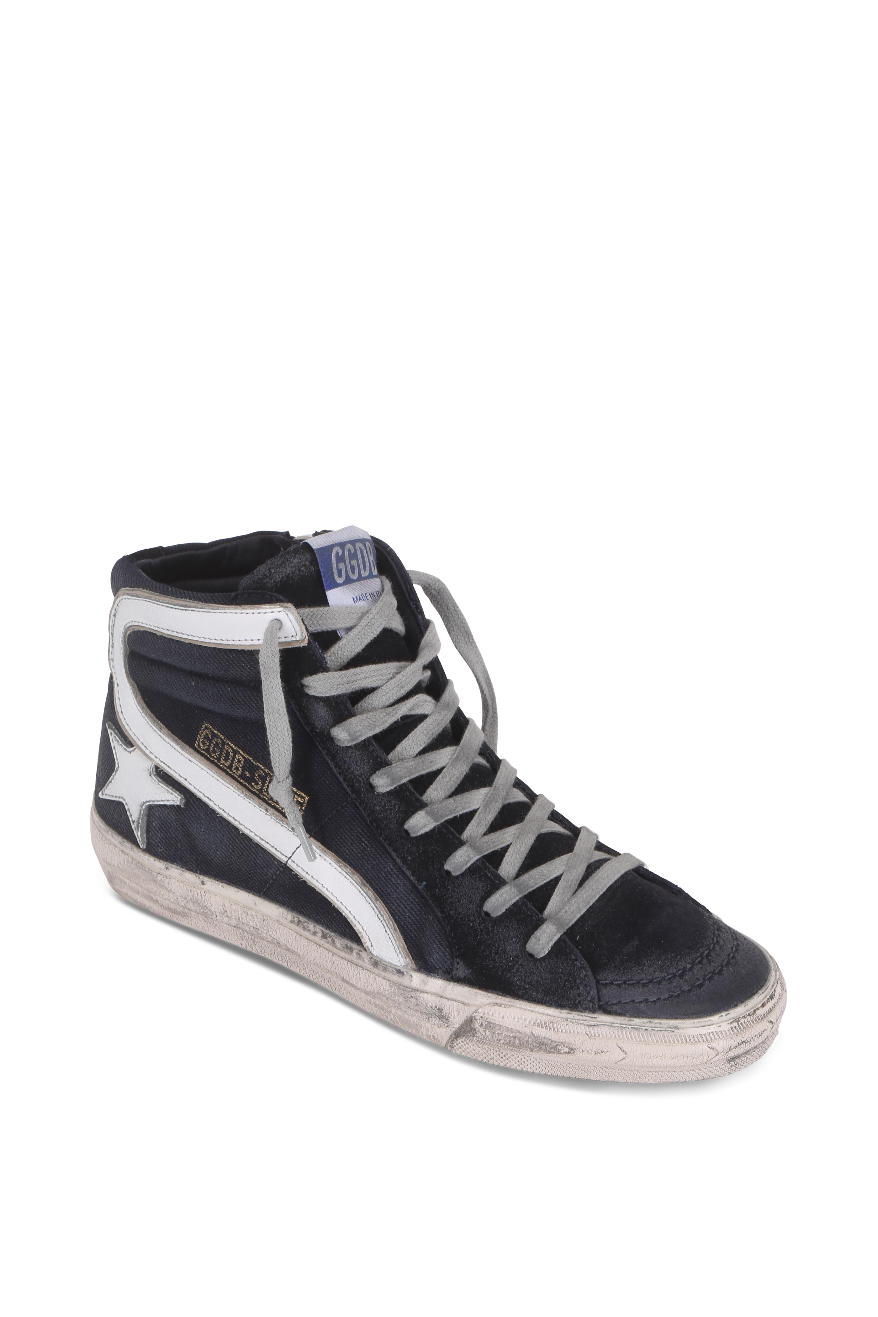 golden goose blue high tops