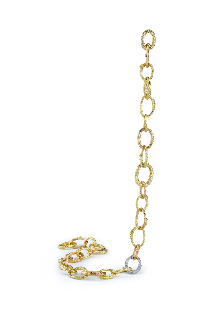 Varigated Arbor Branch Link Necklace