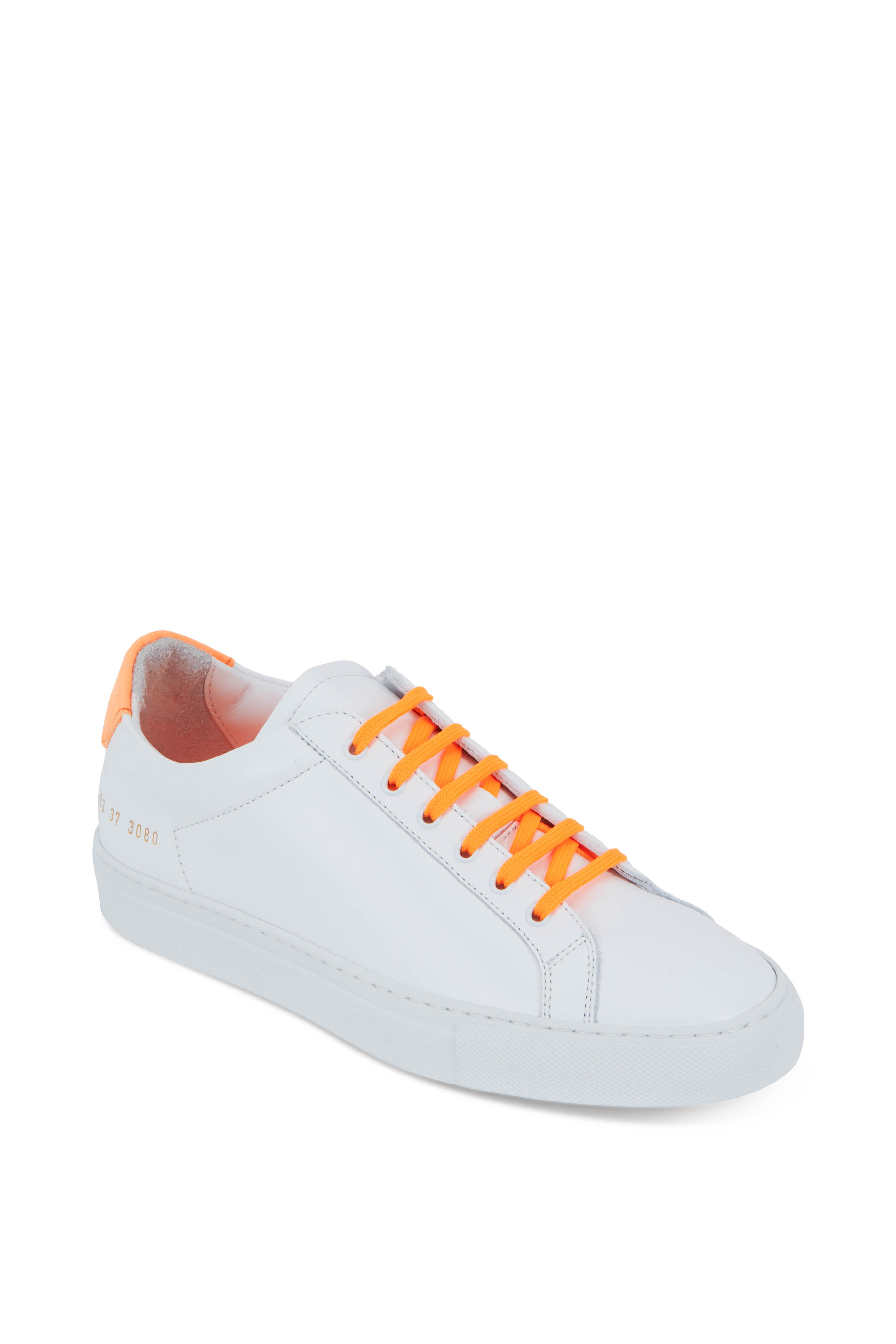 retro leather sneakers