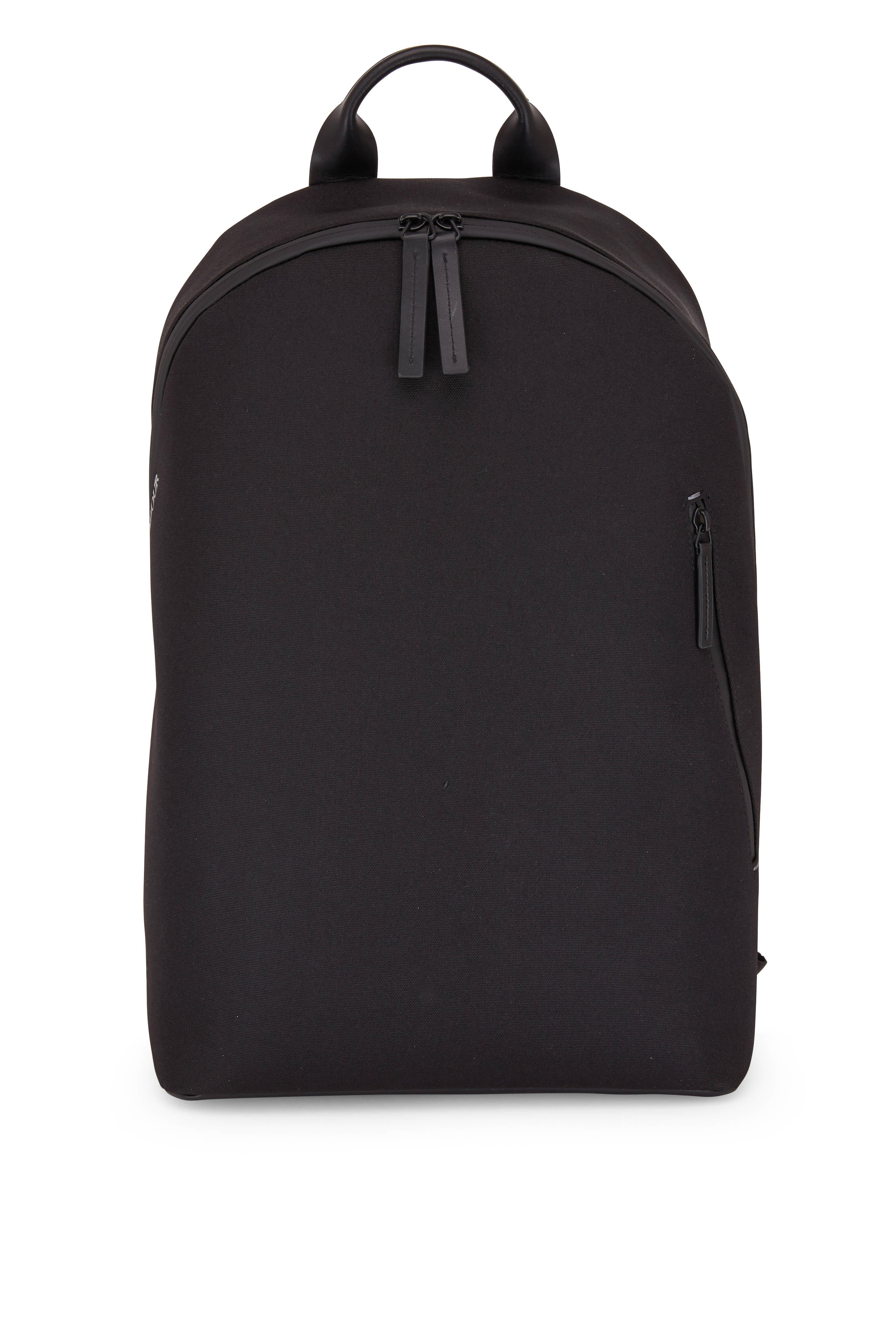 black nylon rucksack