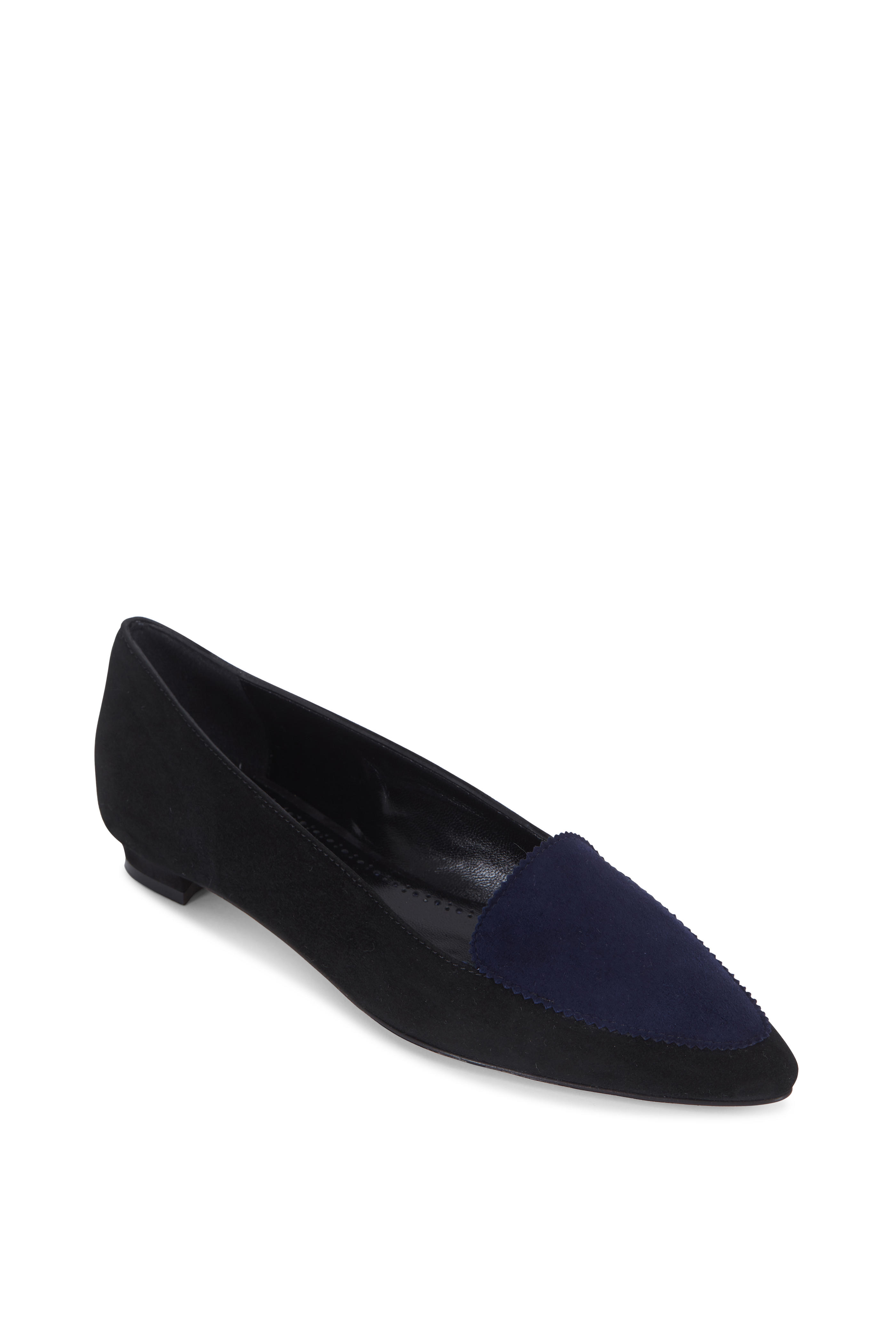 black loafer flats