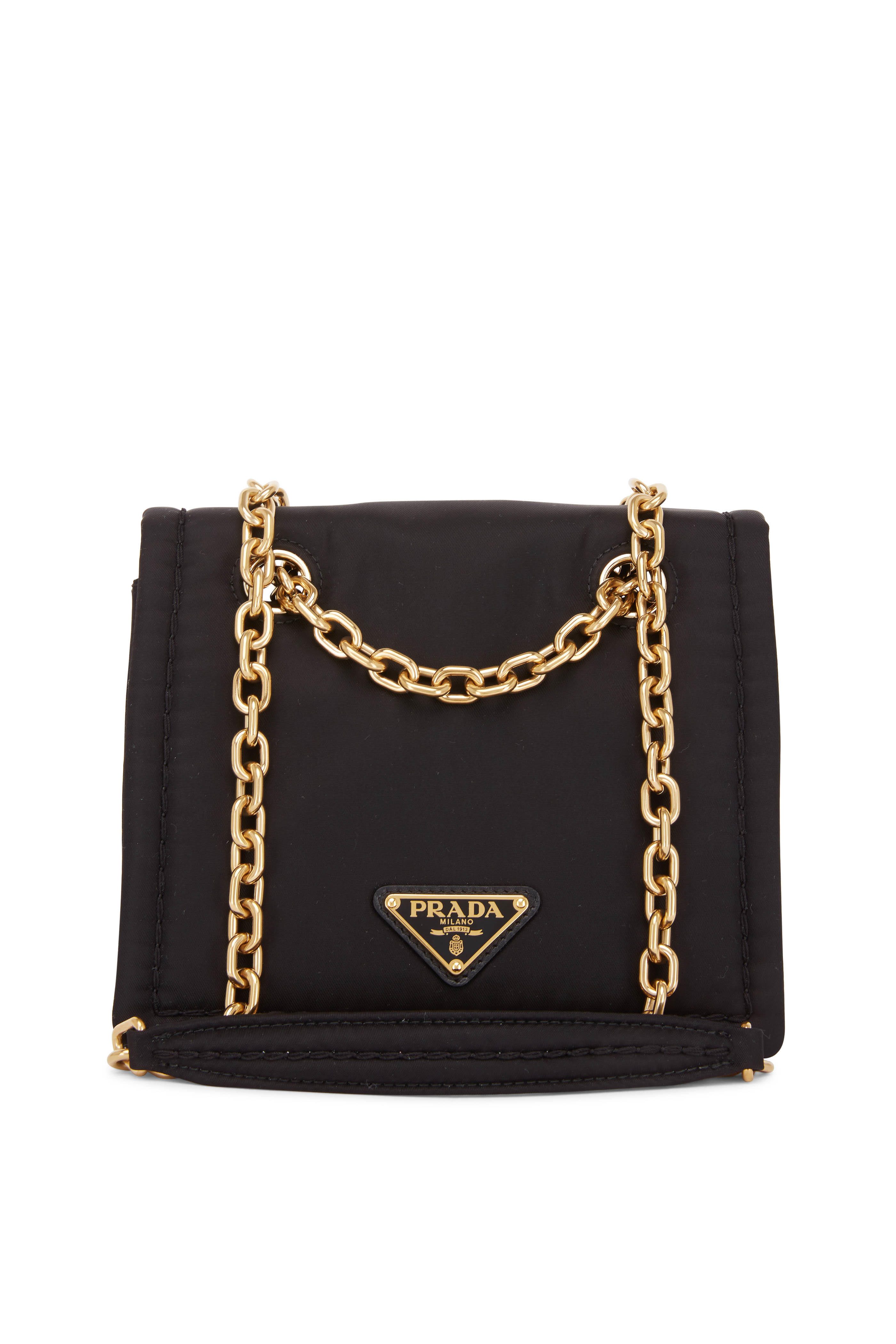 prada crossbody gold chain