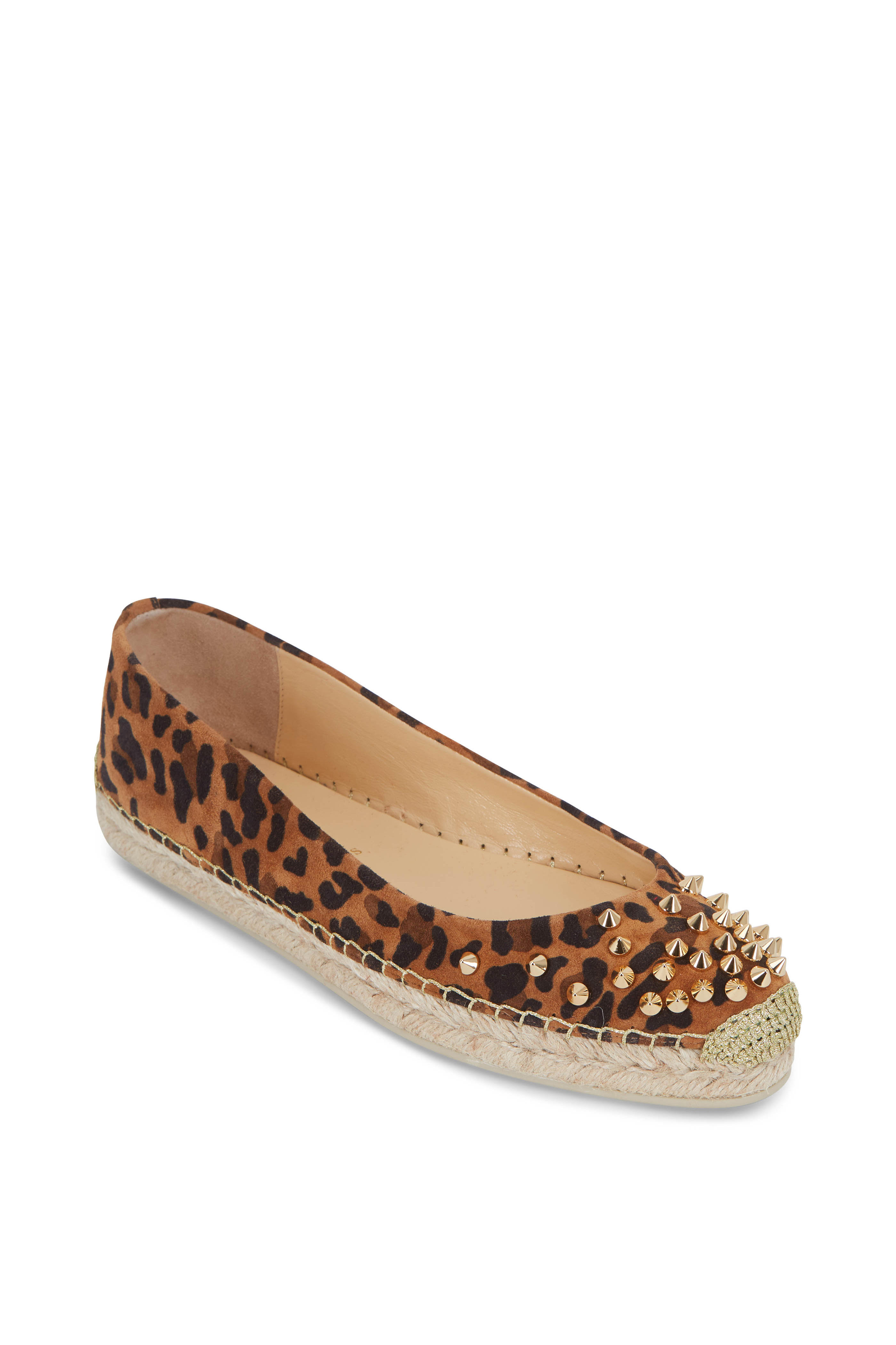 leopard flat espadrilles