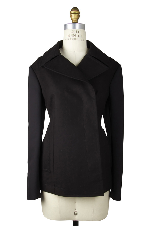 Jorna Black Mixed Media Jacket