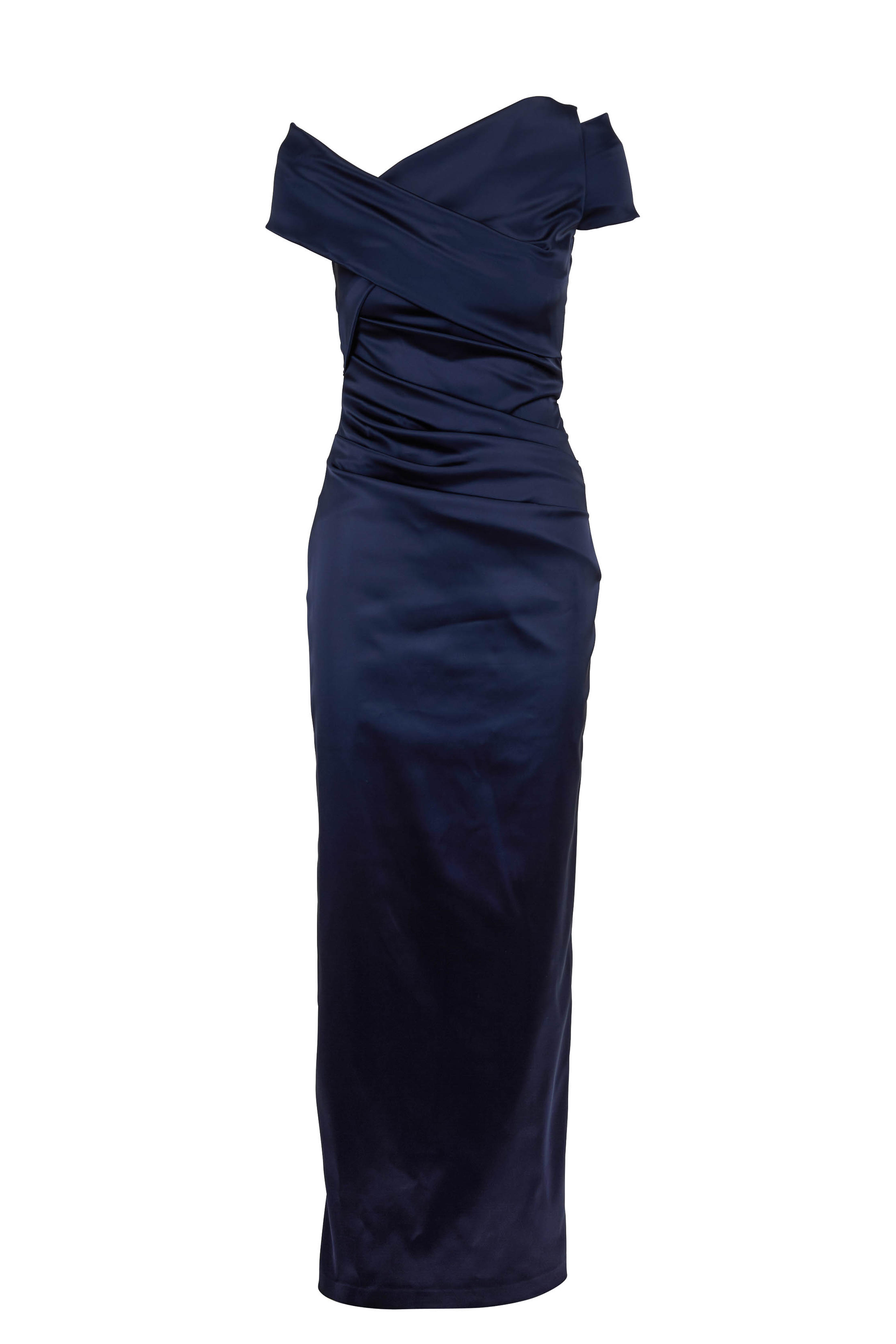 navy cap sleeve dress