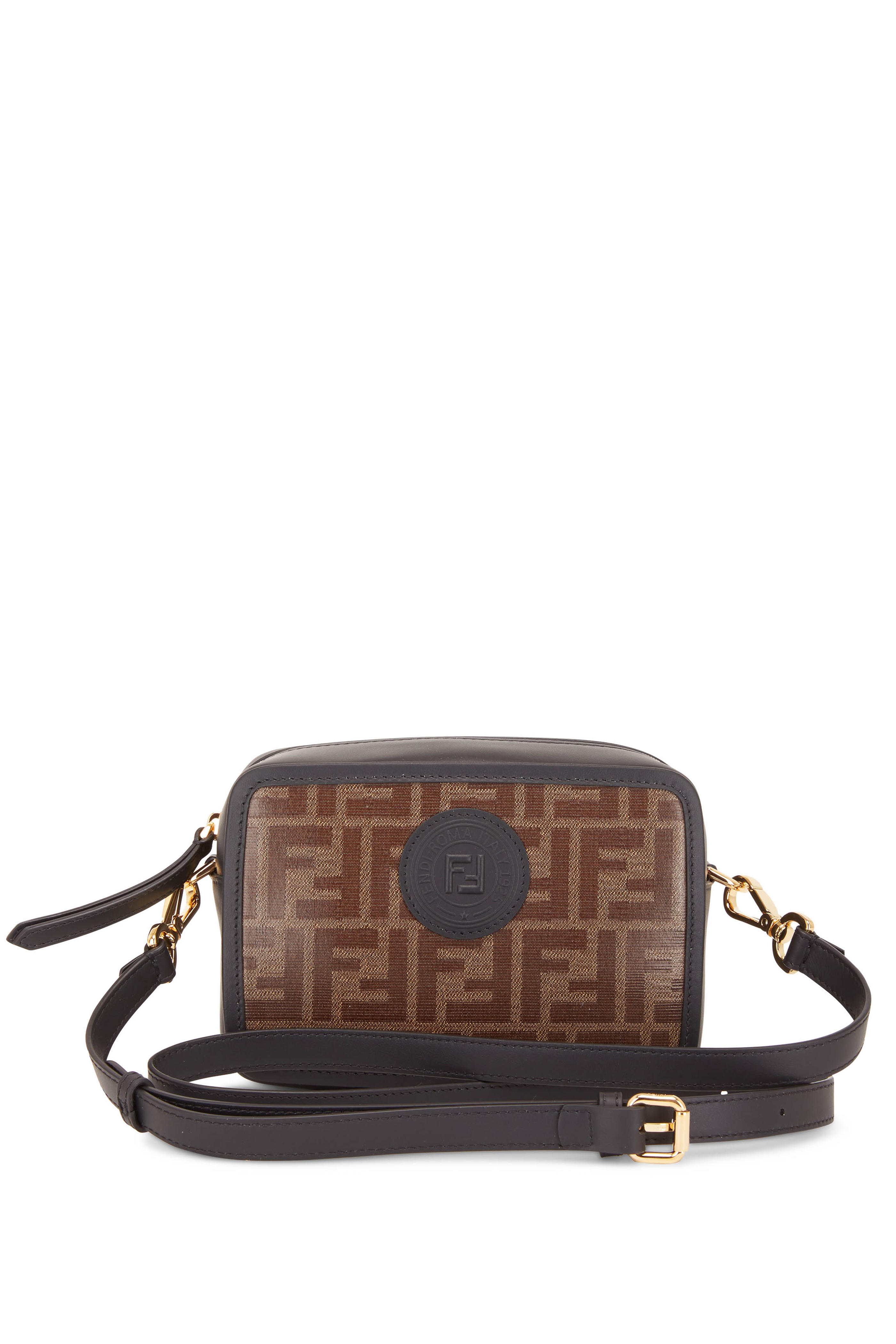 fendi black camera bag