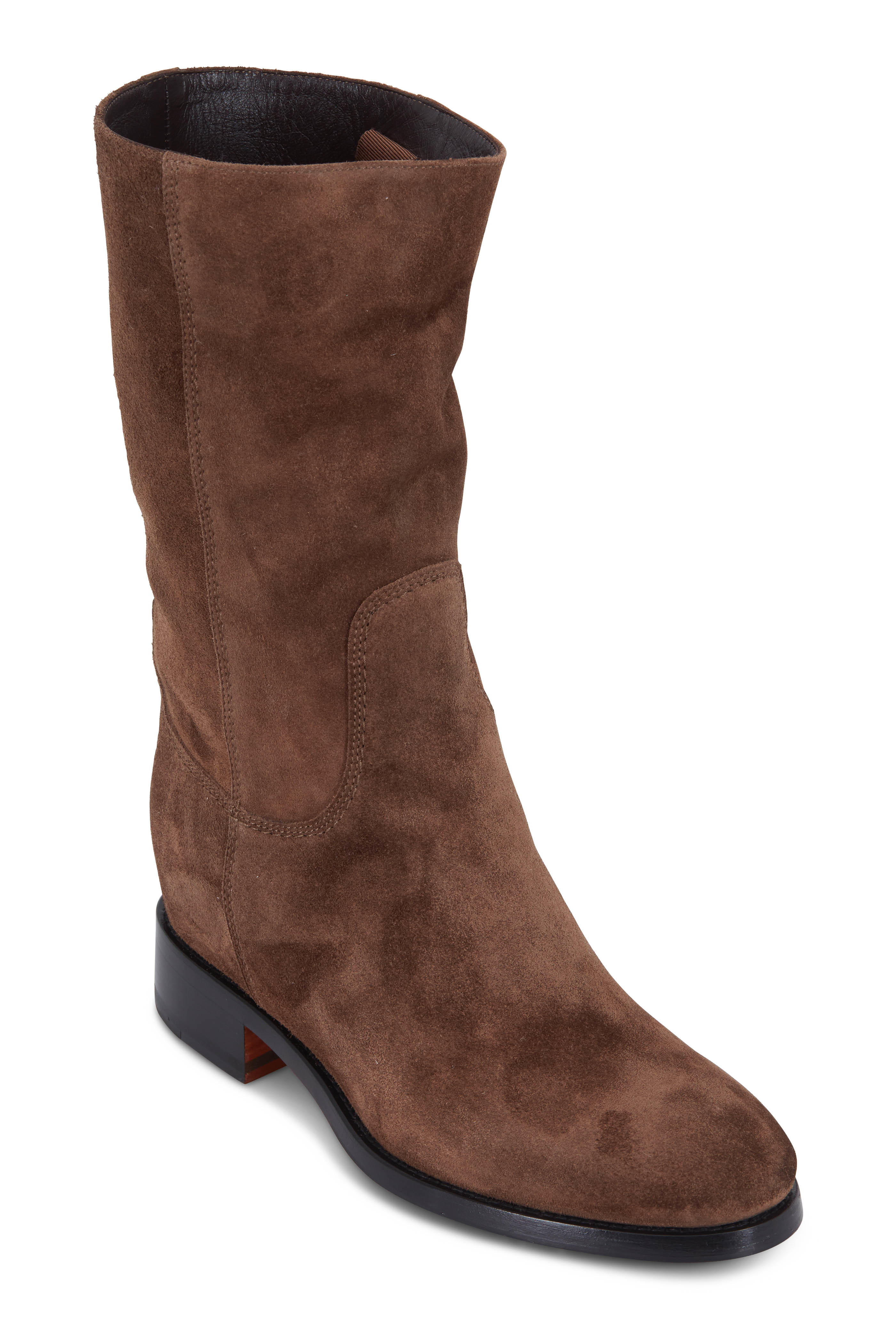 suede calf boots