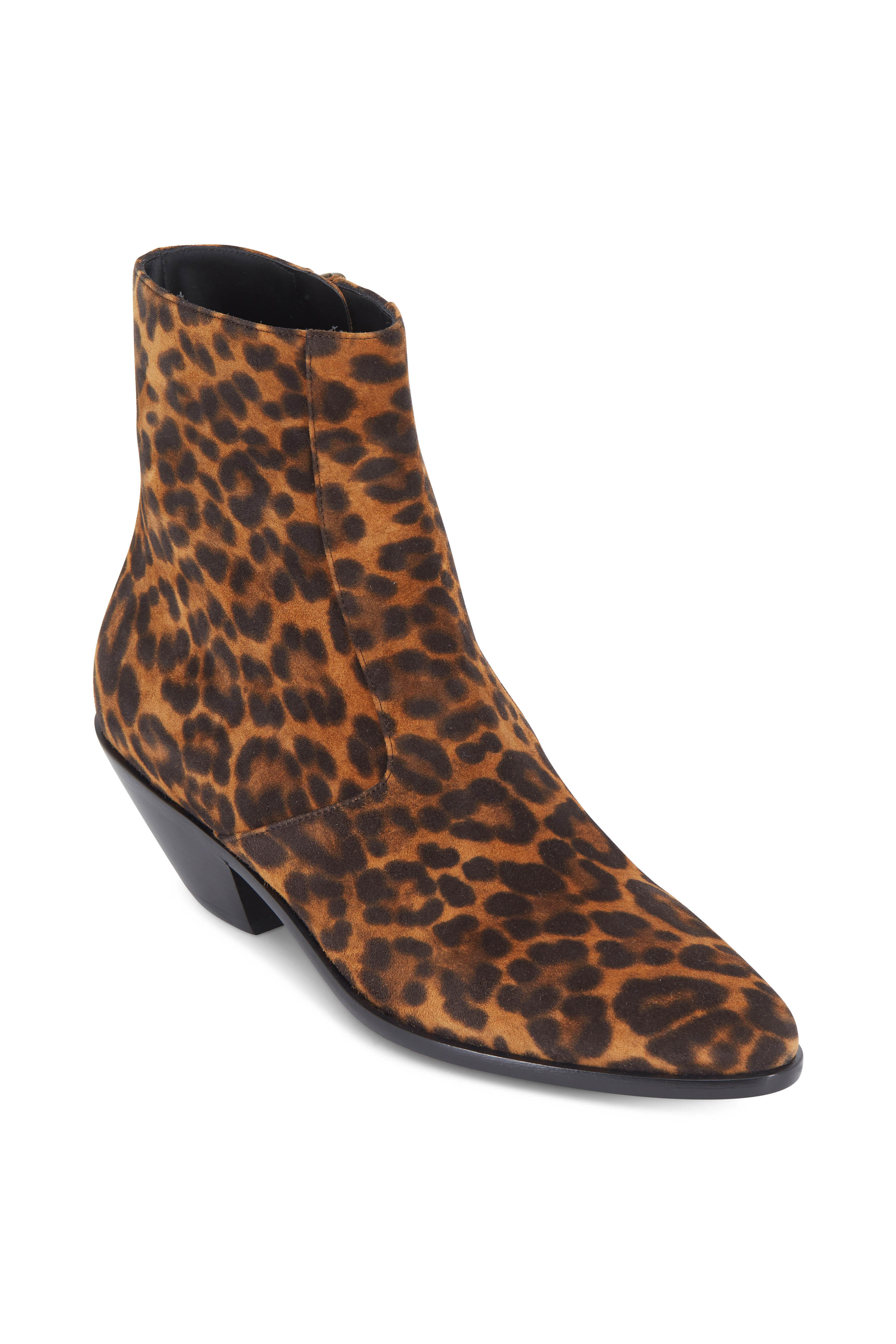 ysl leopard boots