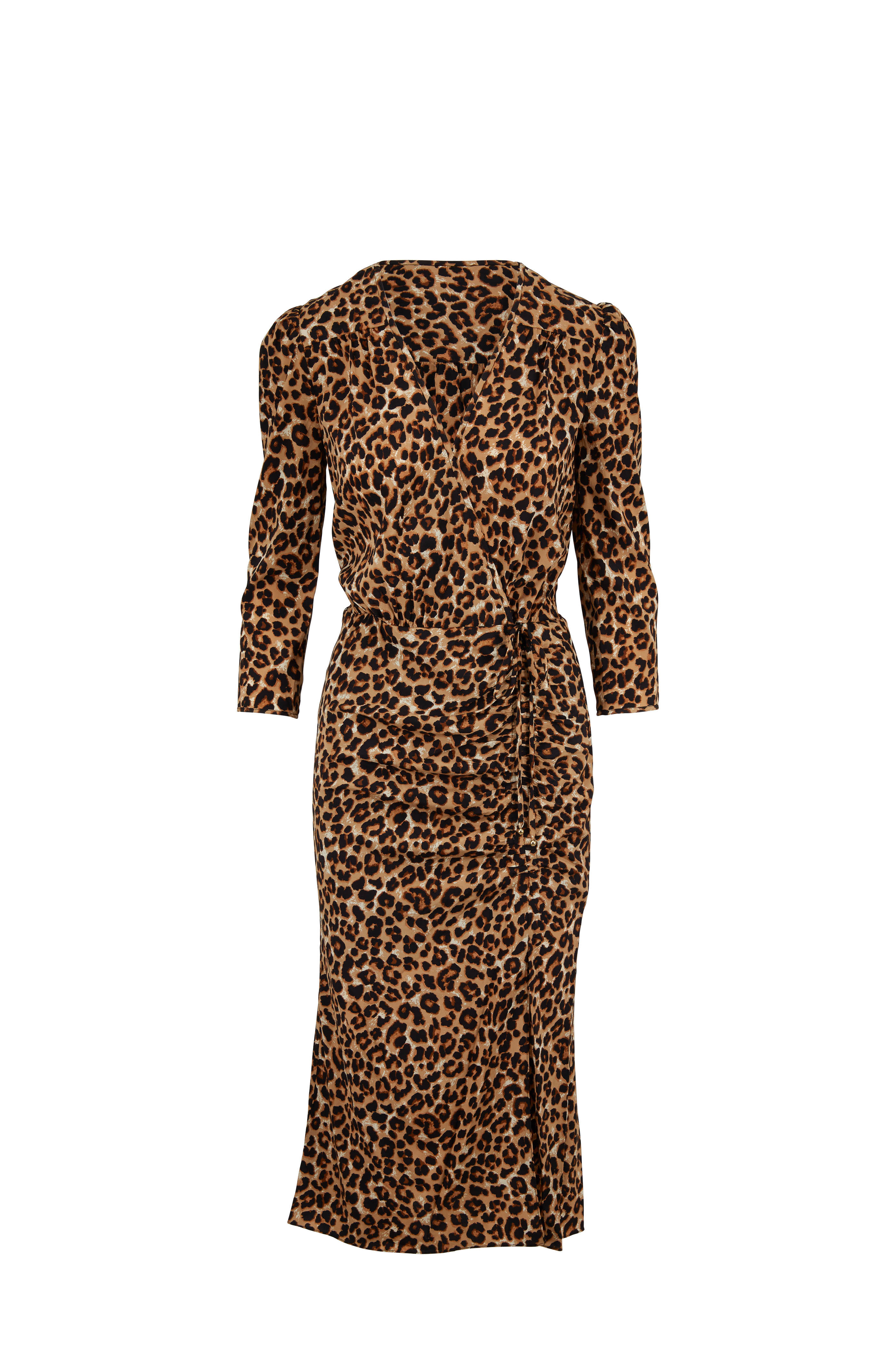 veronica beard leopard dress