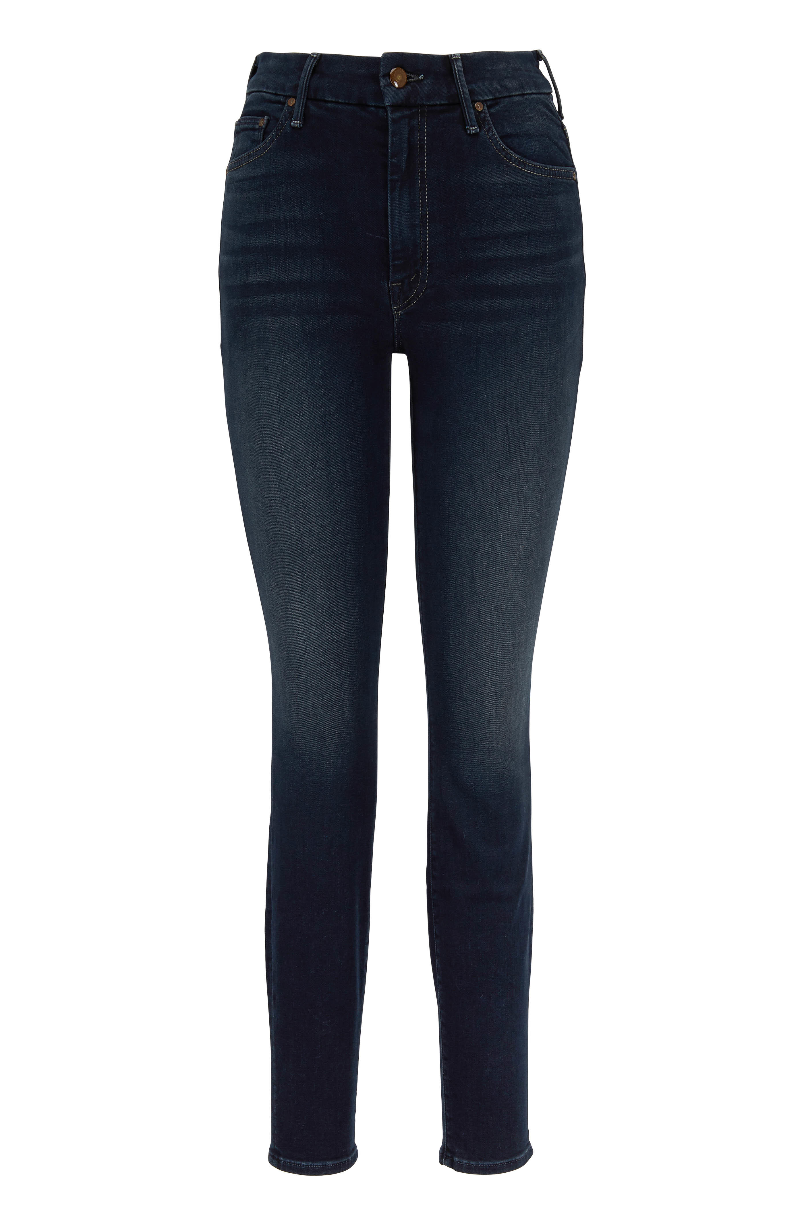 mother high rise skinny jeans