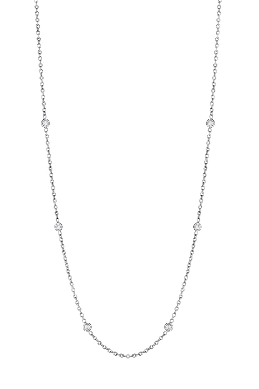 White Gold Spectacle Set Diamond Chain
