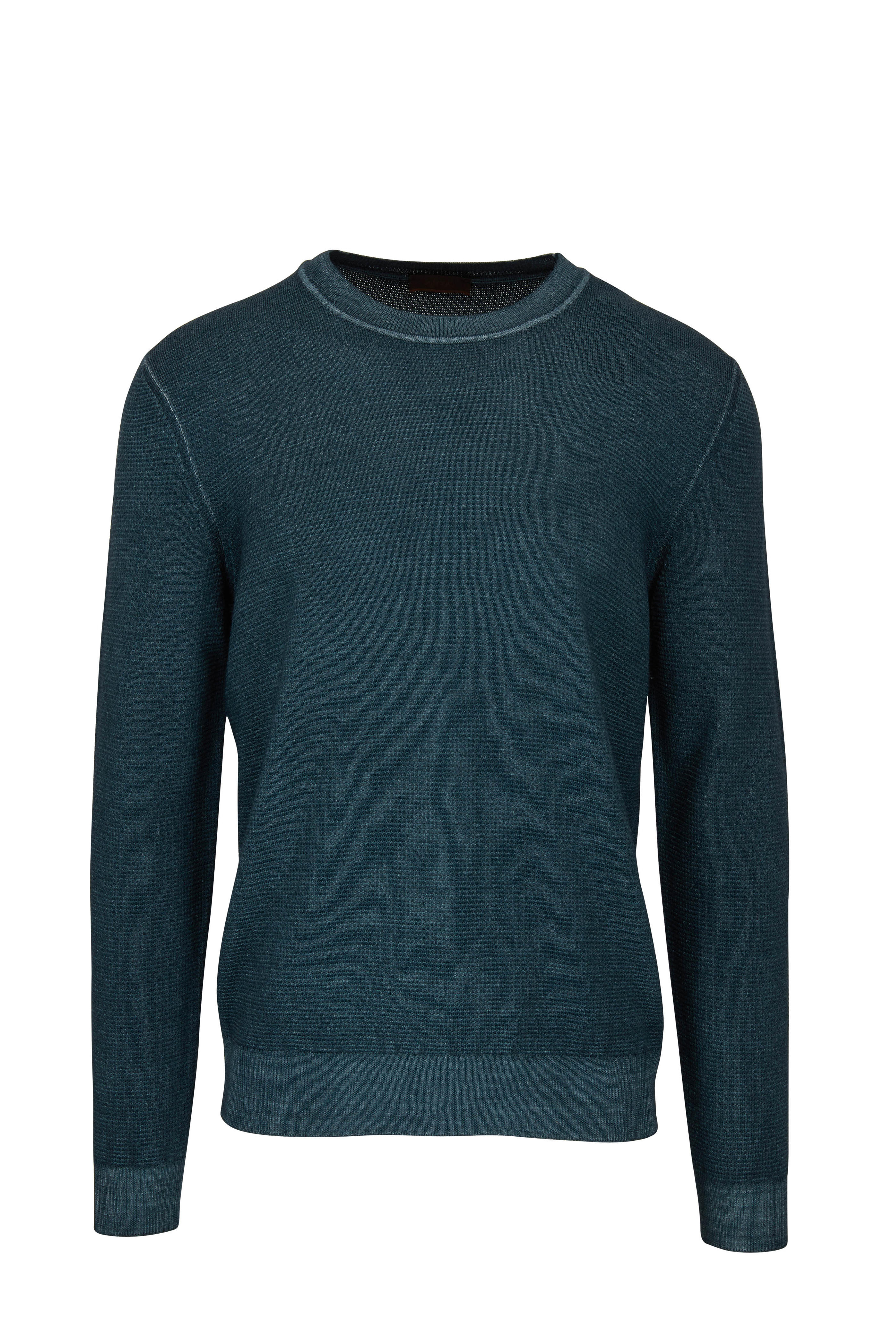 green merino wool sweater