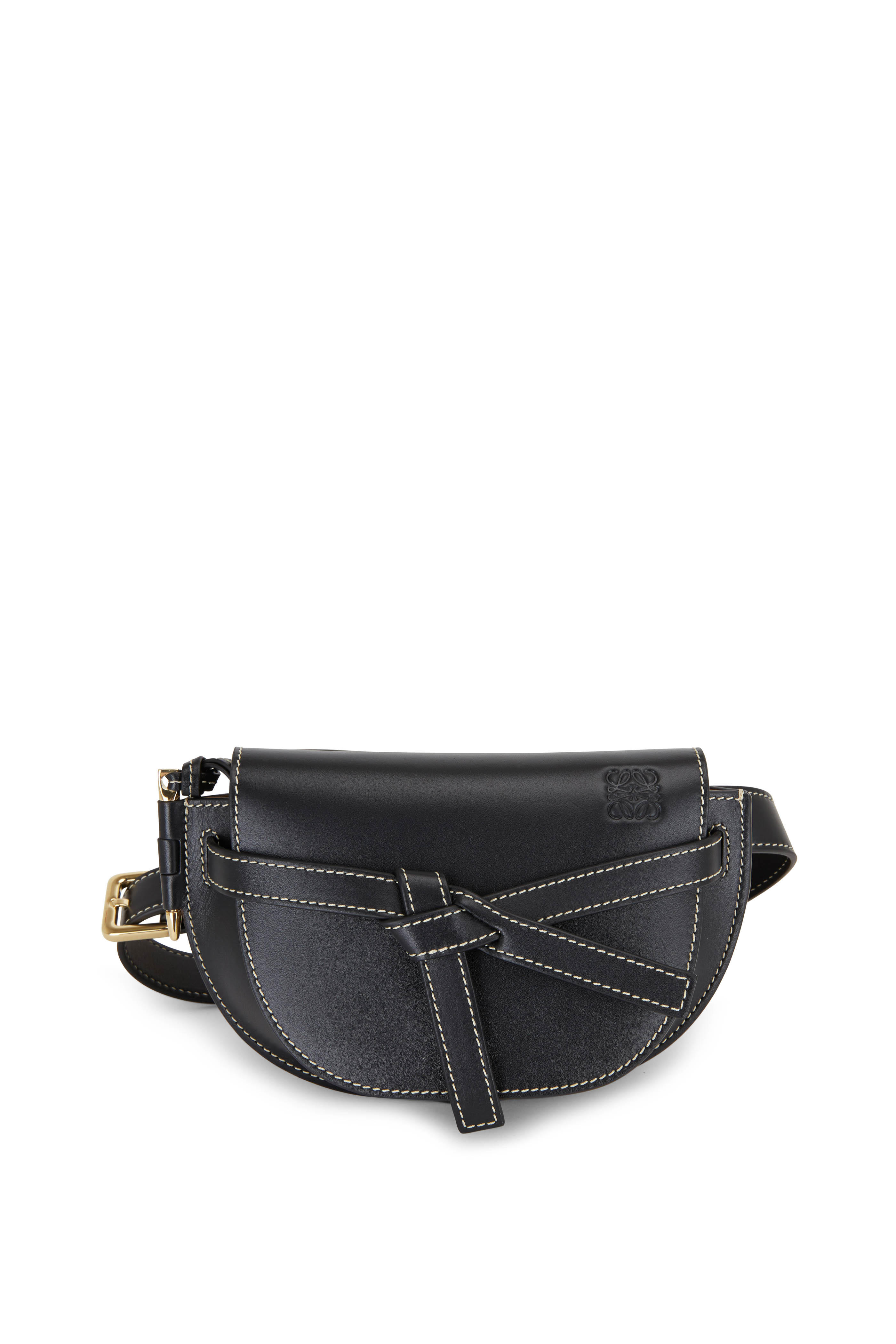 loewe mini gate bag black