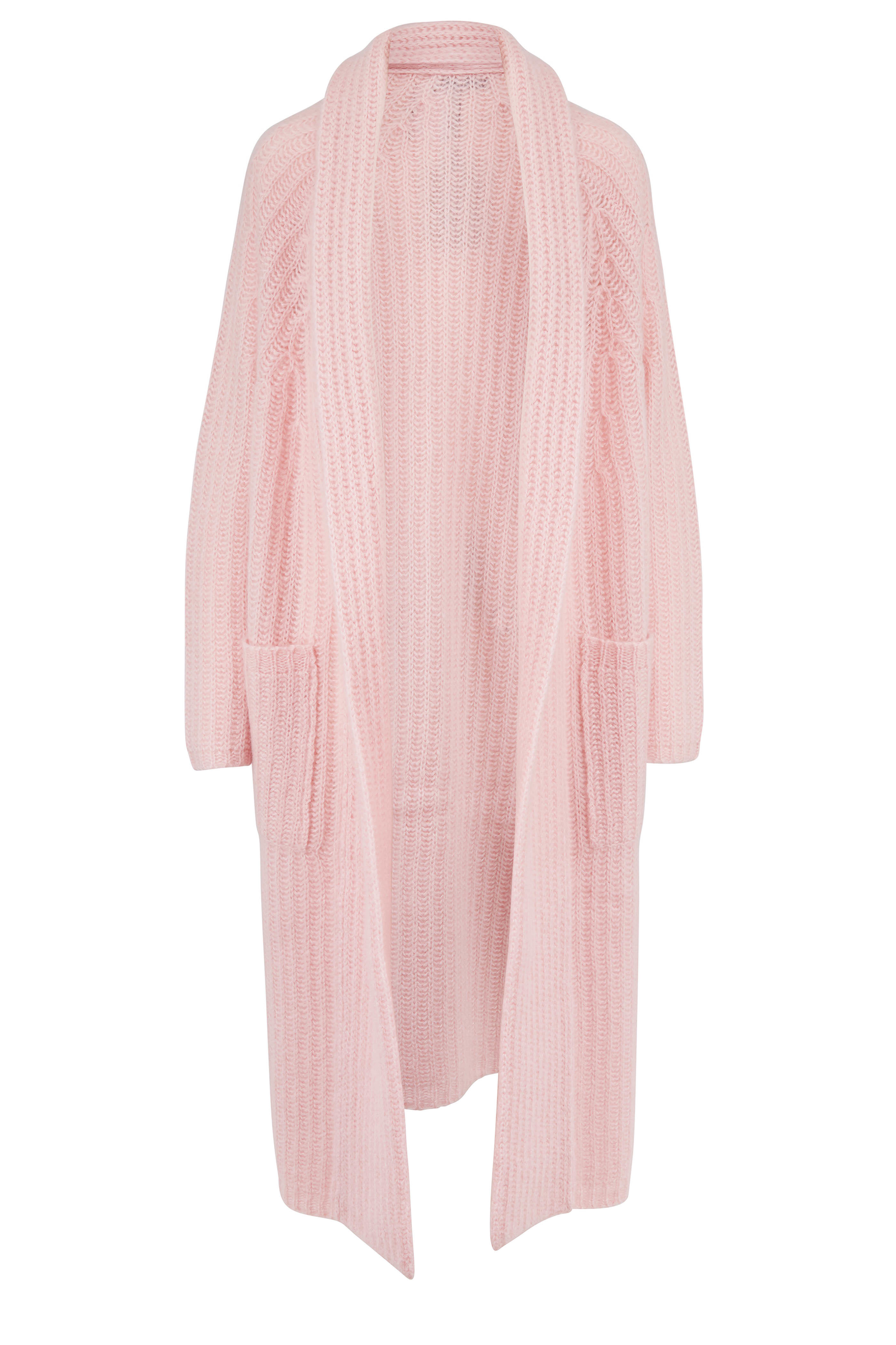 blush cashmere cardigan