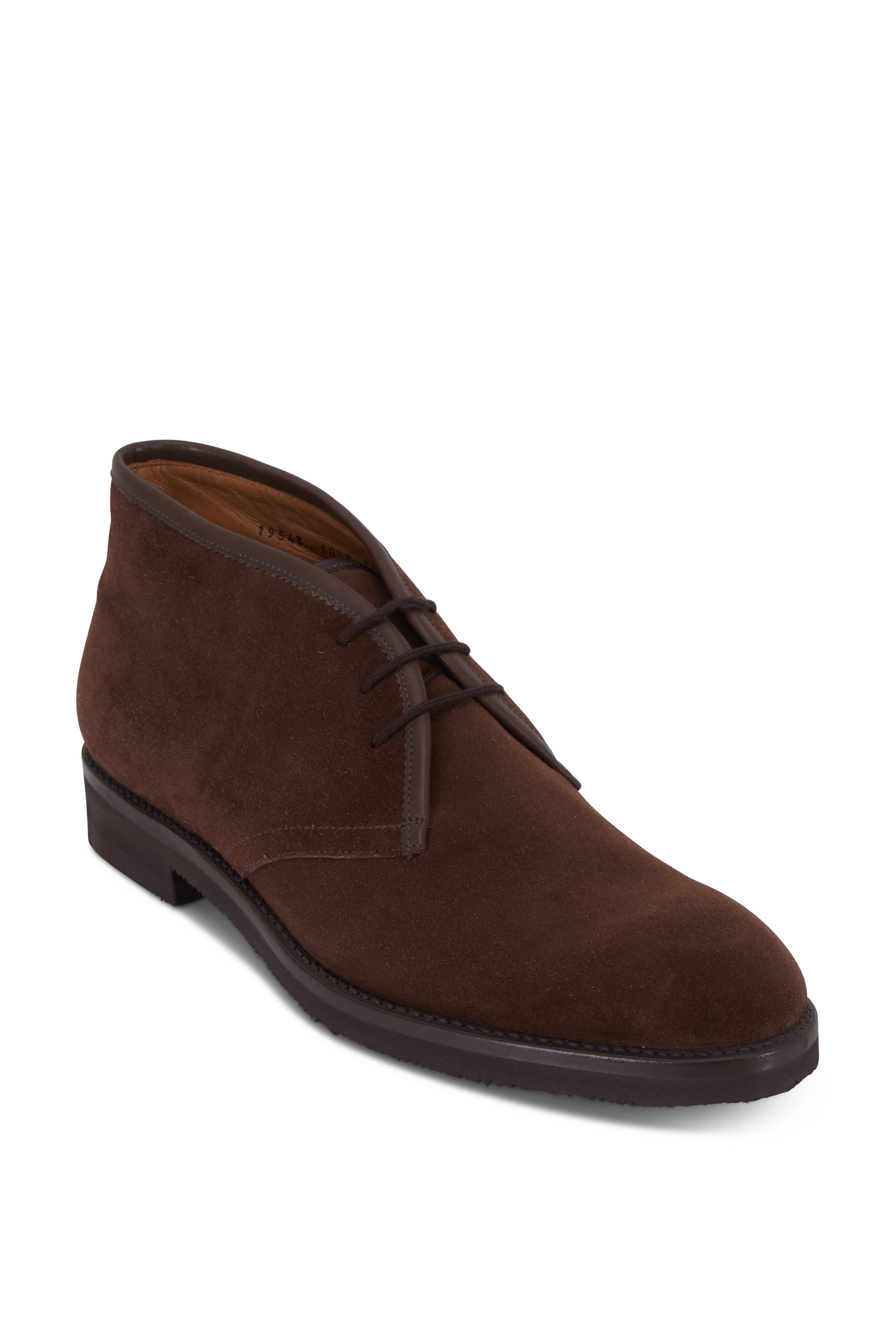brown suede chukka