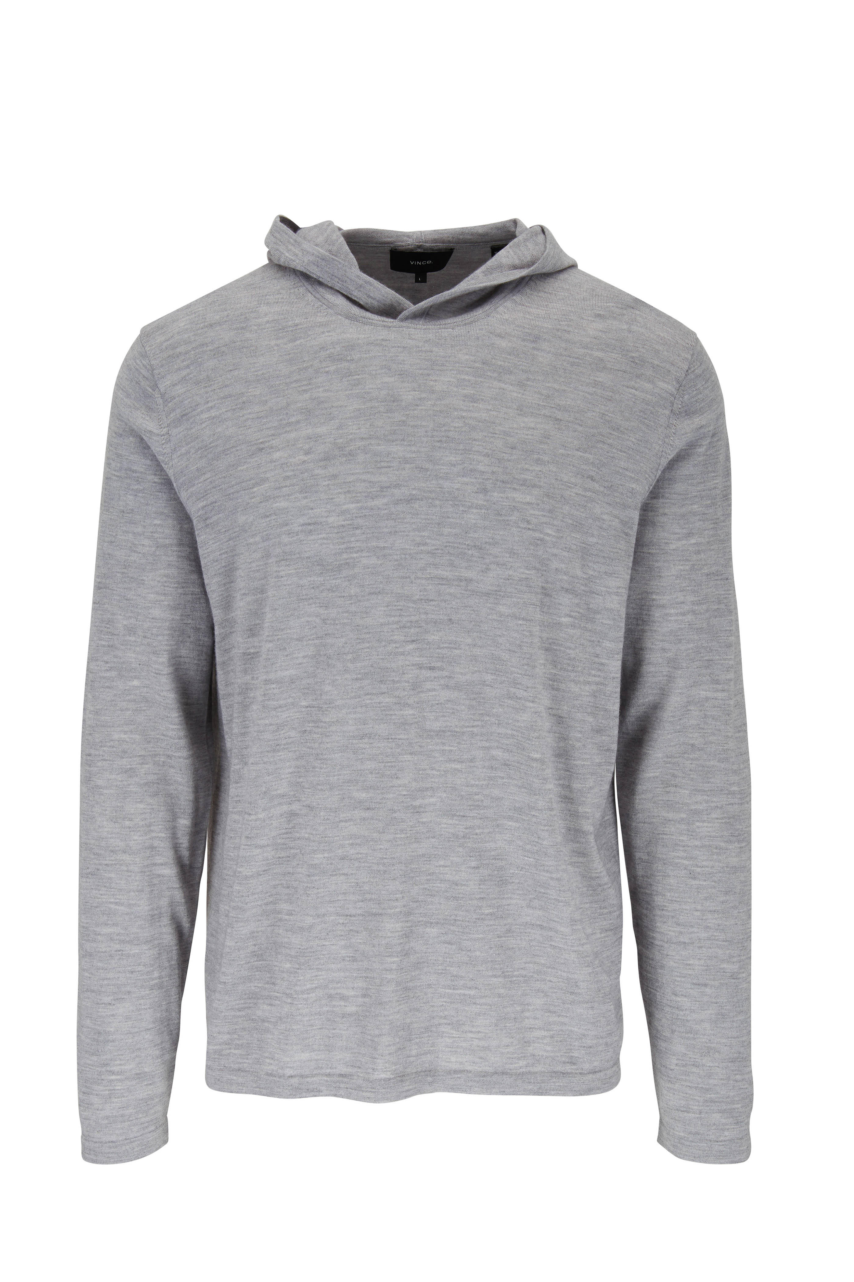 grey wool hoodie