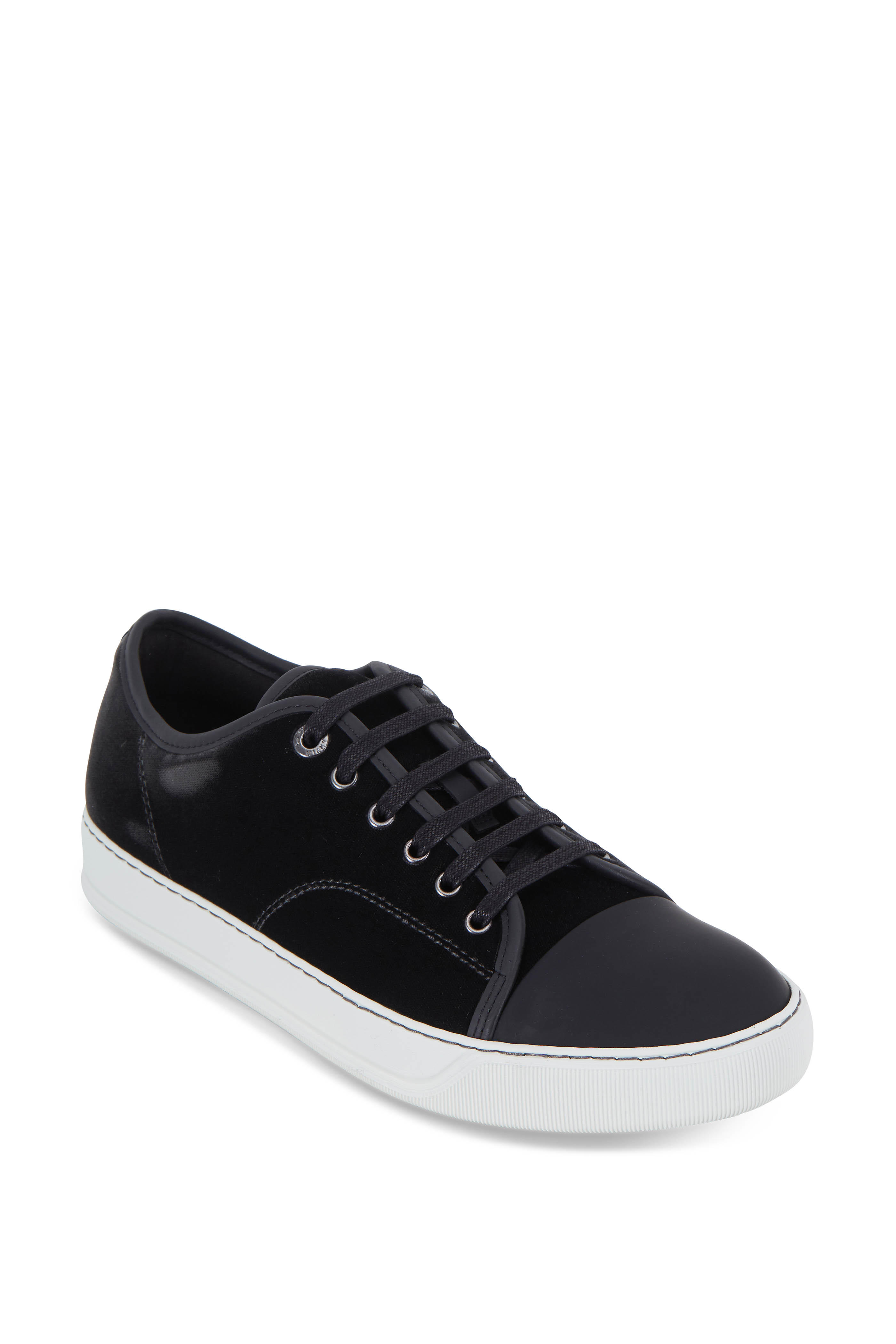 lanvin velvet sneakers