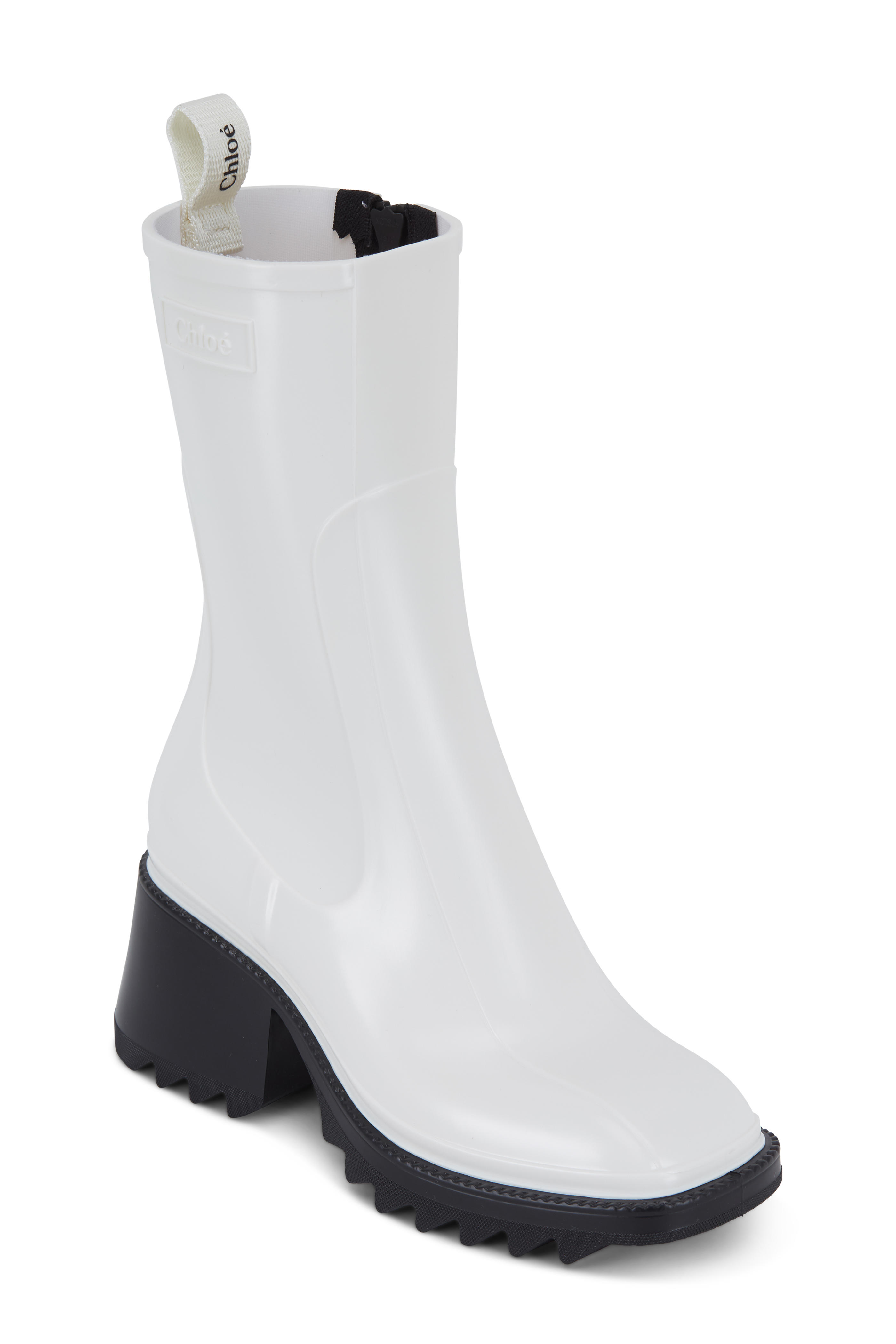 chloe boots white