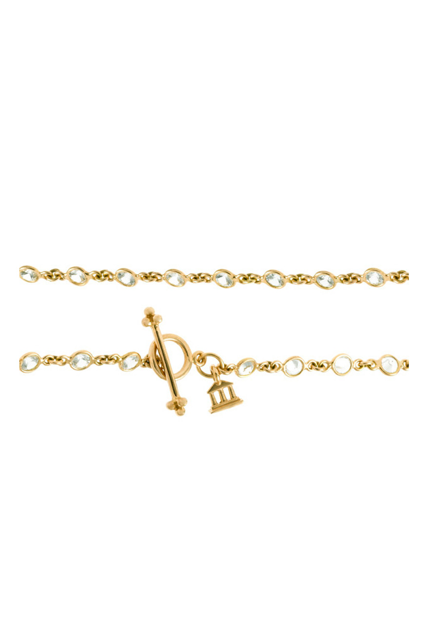 White Sapphire Gold Necklace