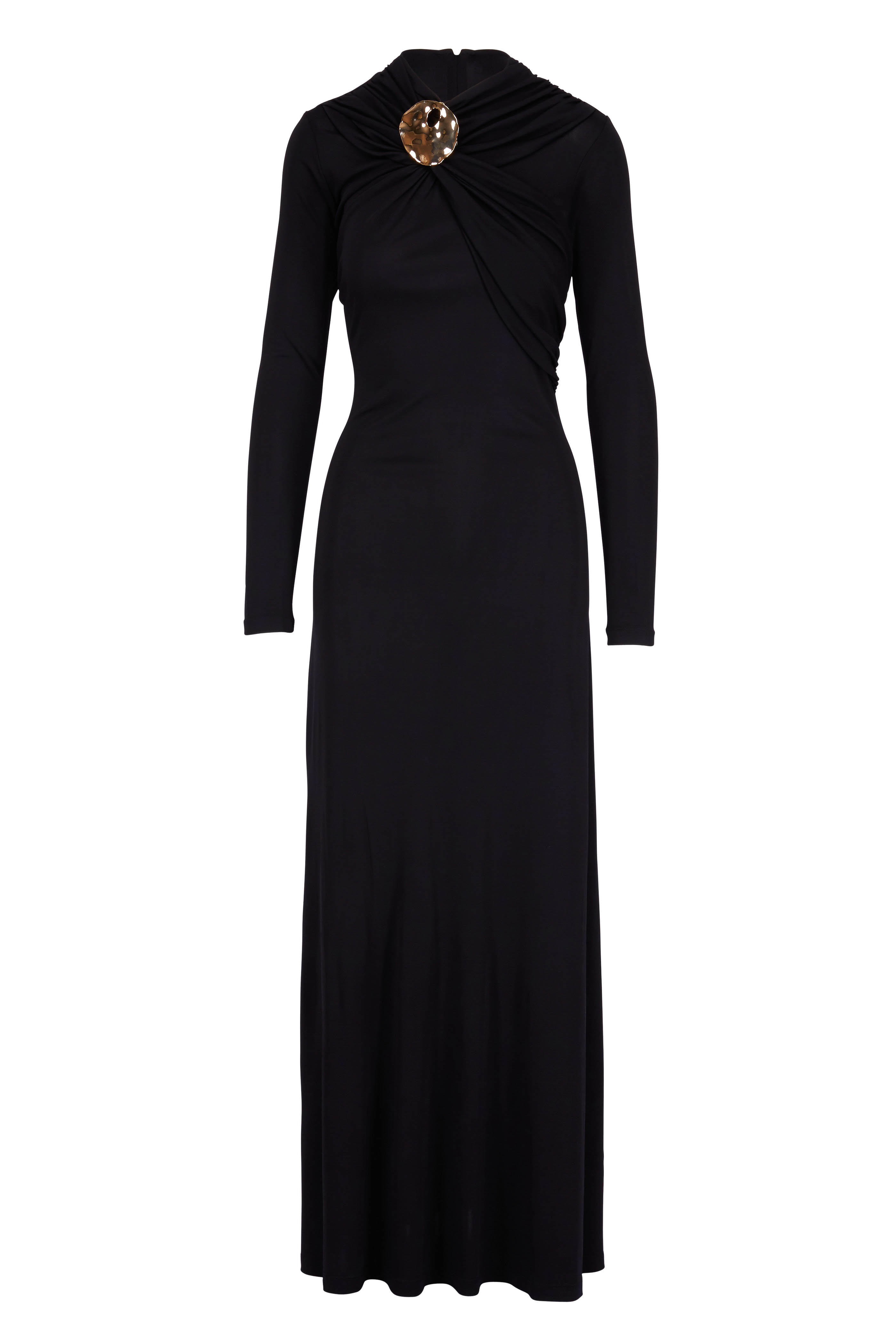long sleeve jersey gown