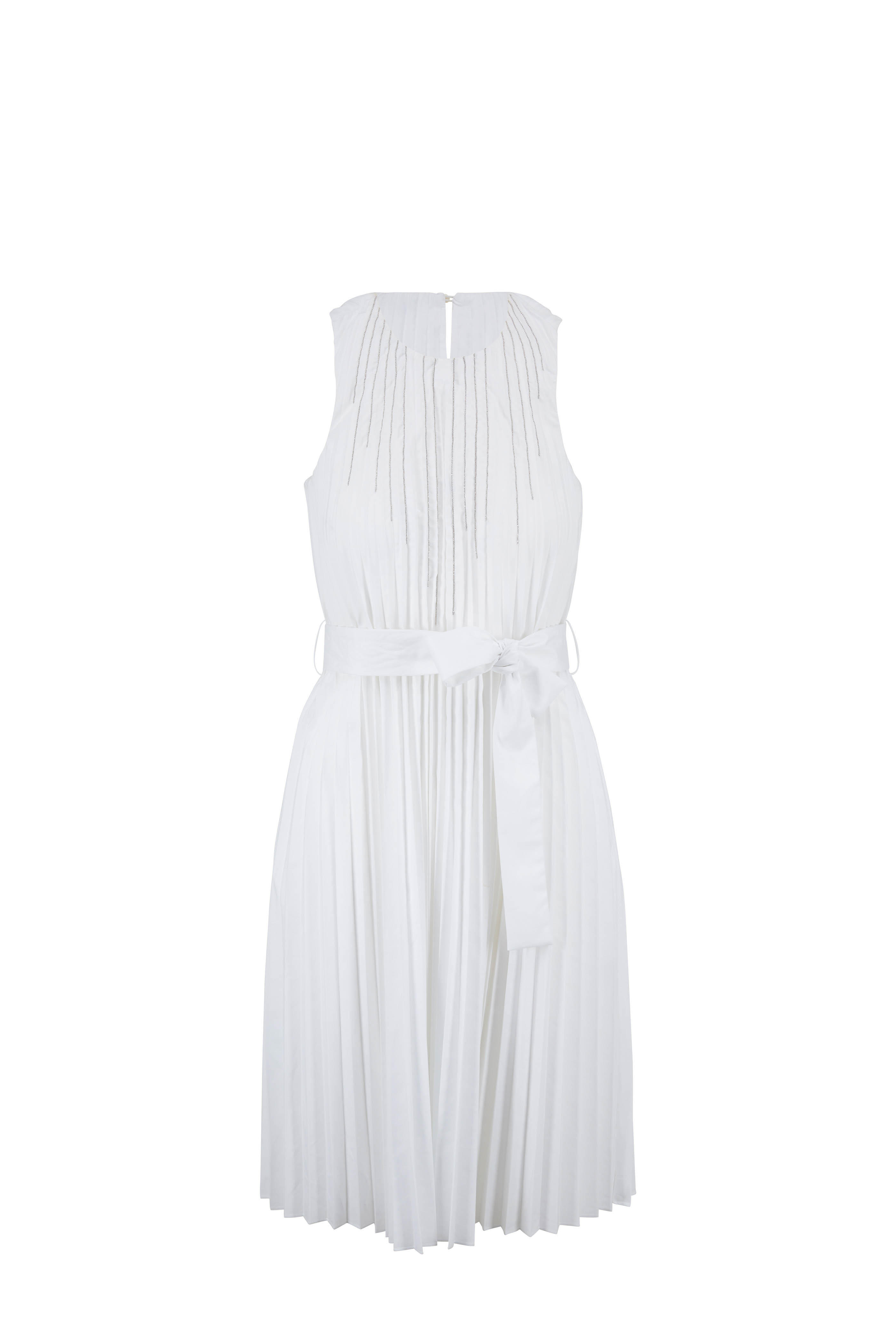 brunello cucinelli white dress