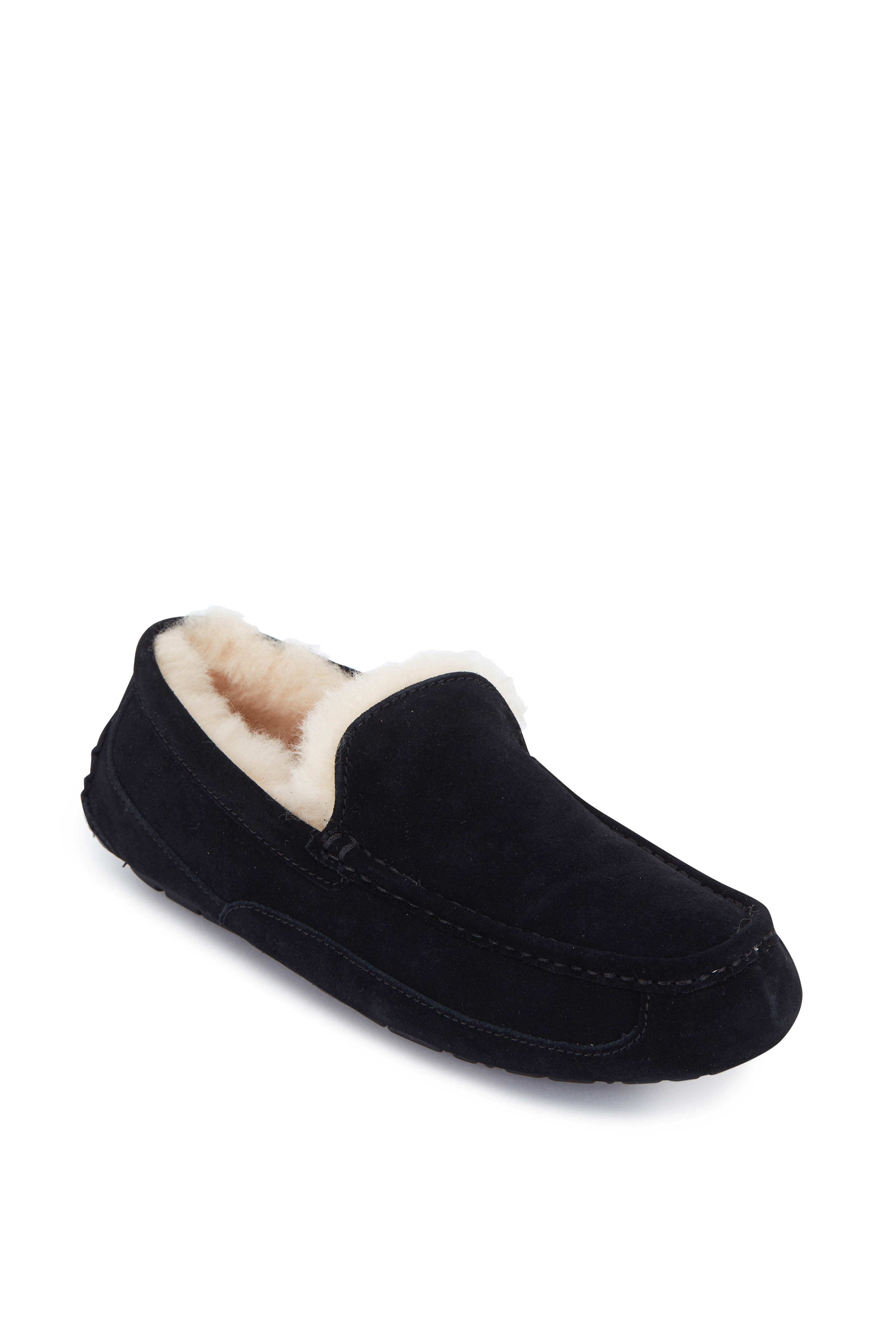 ascot all black slipper