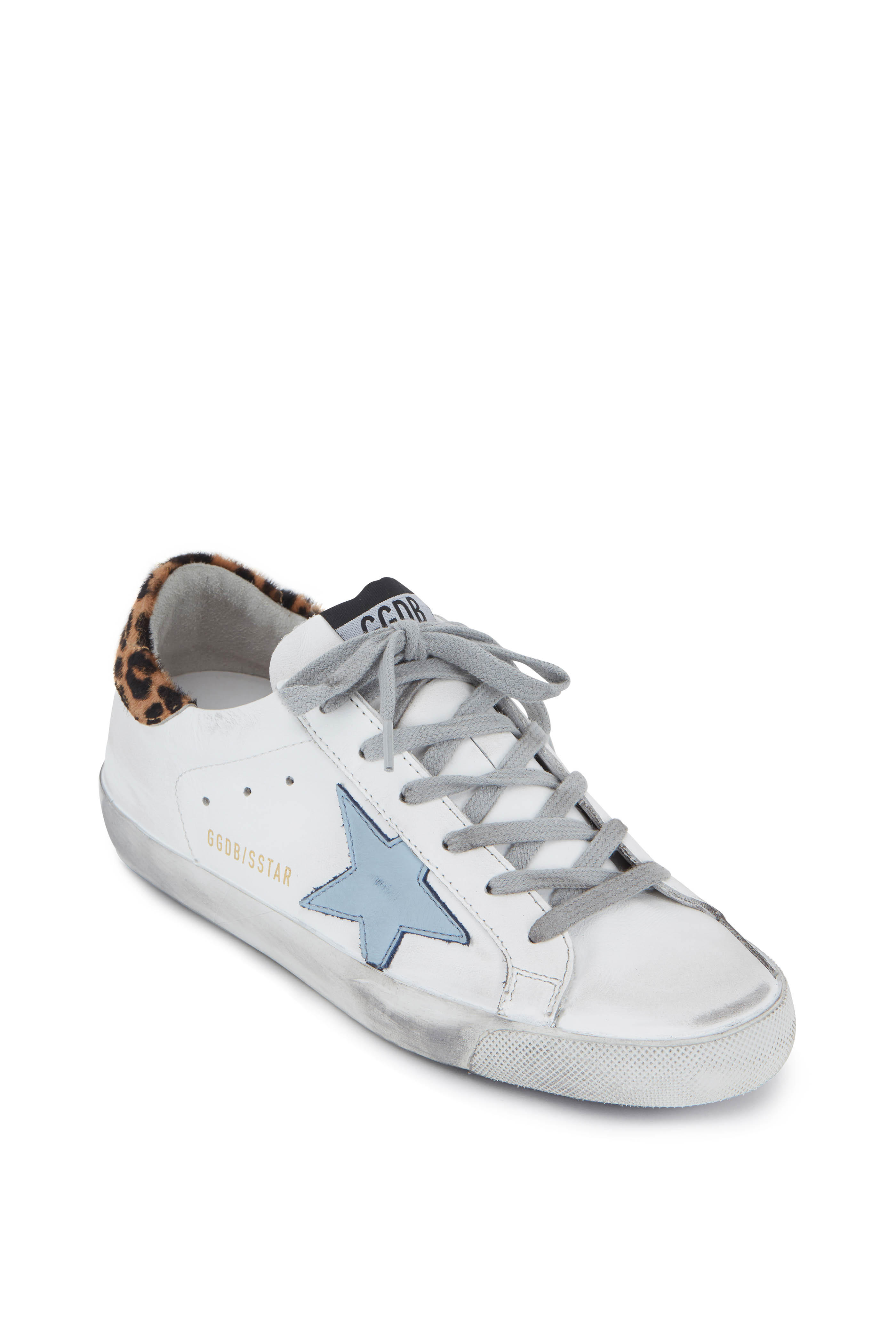 \u0026 Leopard Blue Star Sneaker 