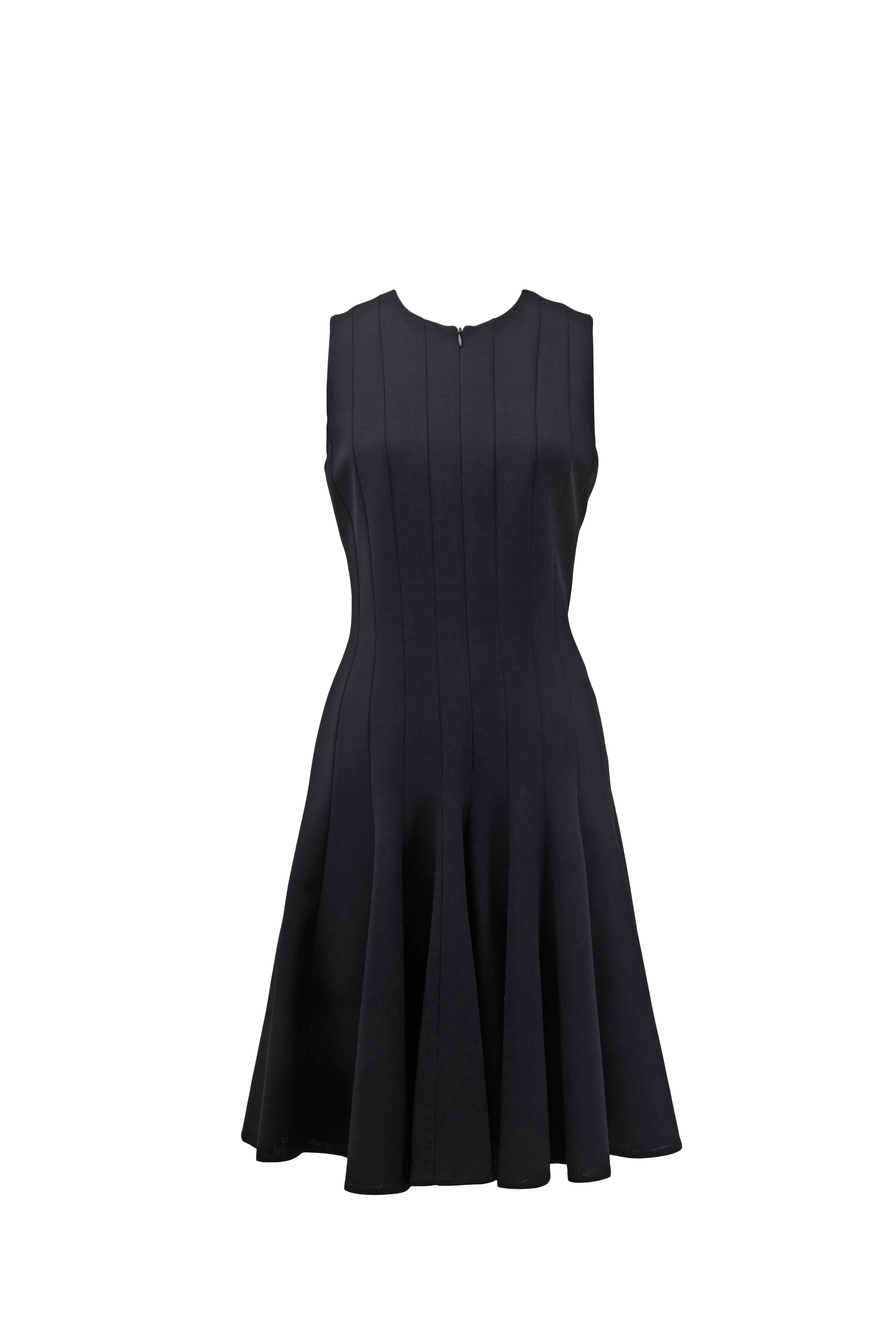 Akris - Black Front Zip Sleeveless Dress | Mitchell Stores