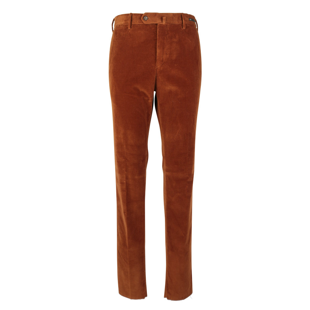 PT Pantaloni Torino - Rust Stretch Corduroy Slim Fit Pant | Mitchell Stores