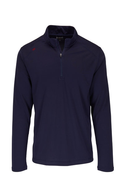 Rhone Apparel - Sequoia Navy Blue Quarter-Zip Pullover | Mitchell Stores