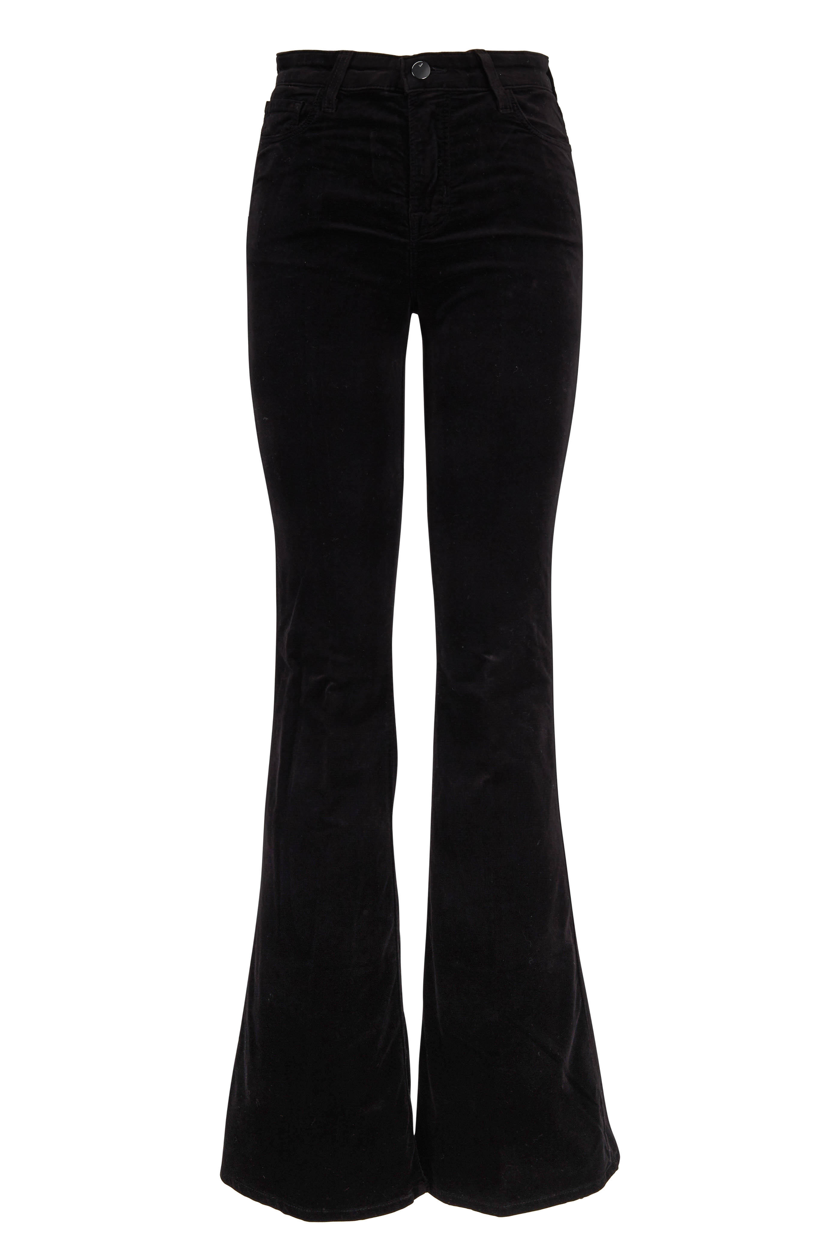 j brand black velvet jeans