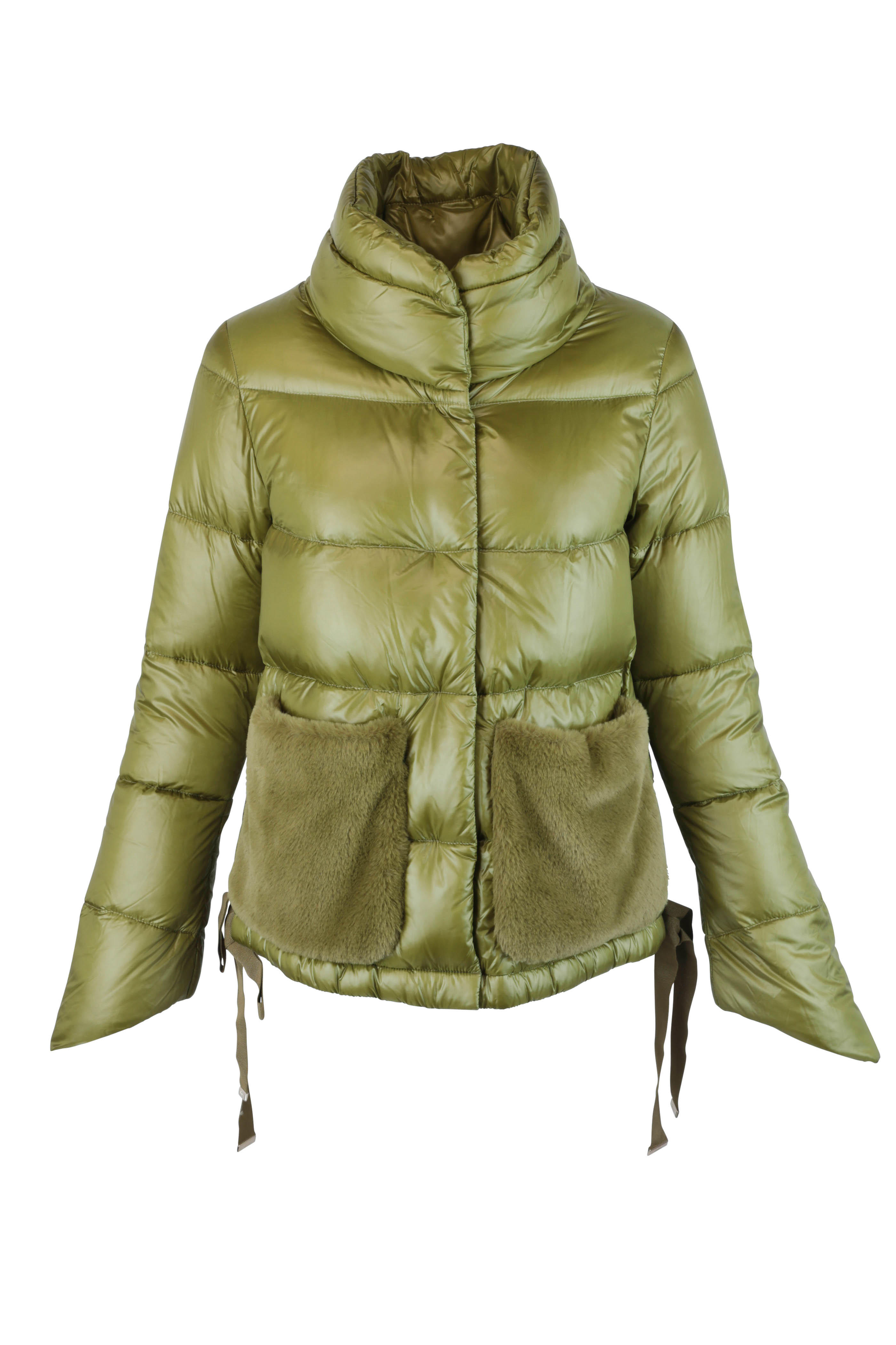 herno faux fur puffer jacket