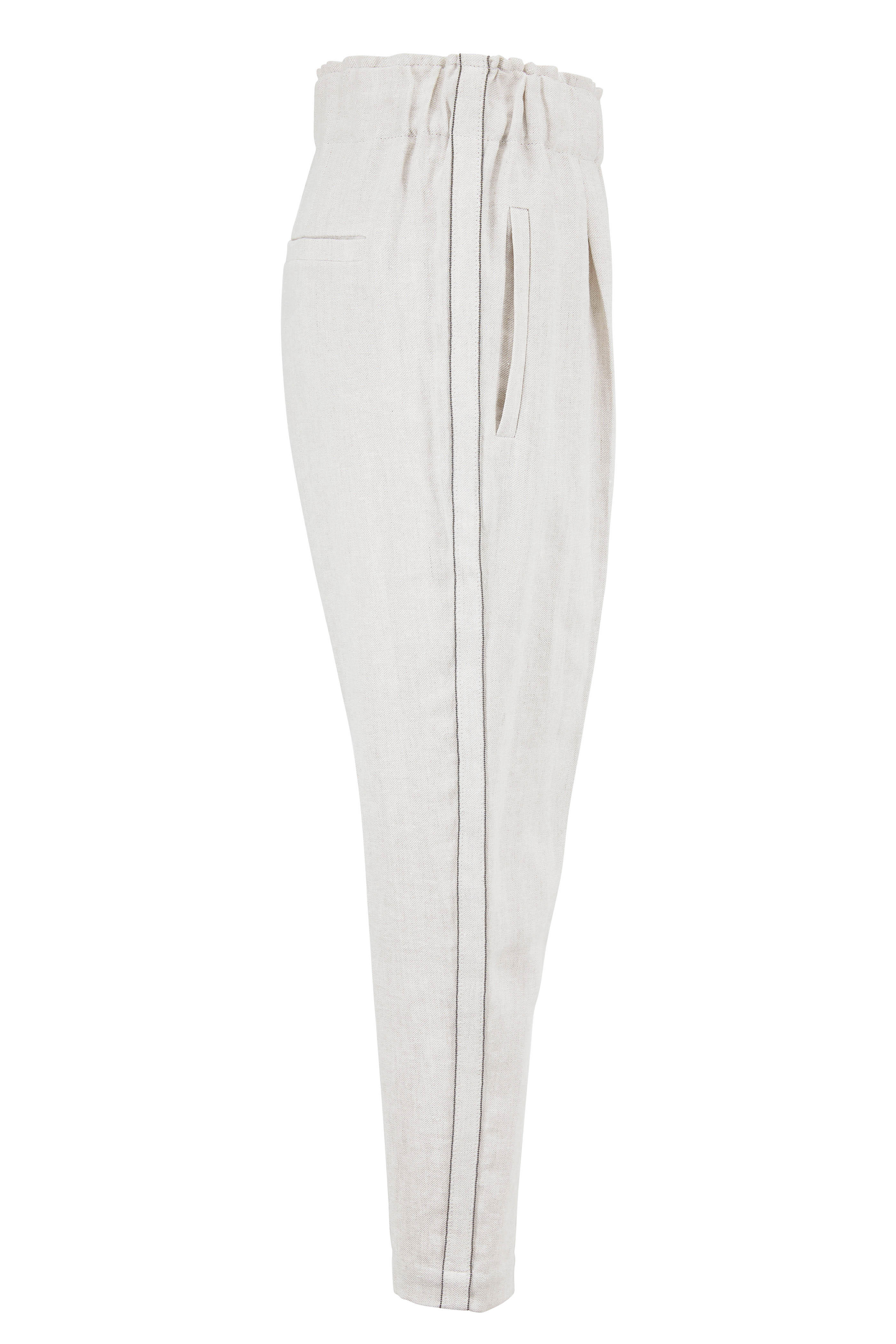 brunello cucinelli linen pants