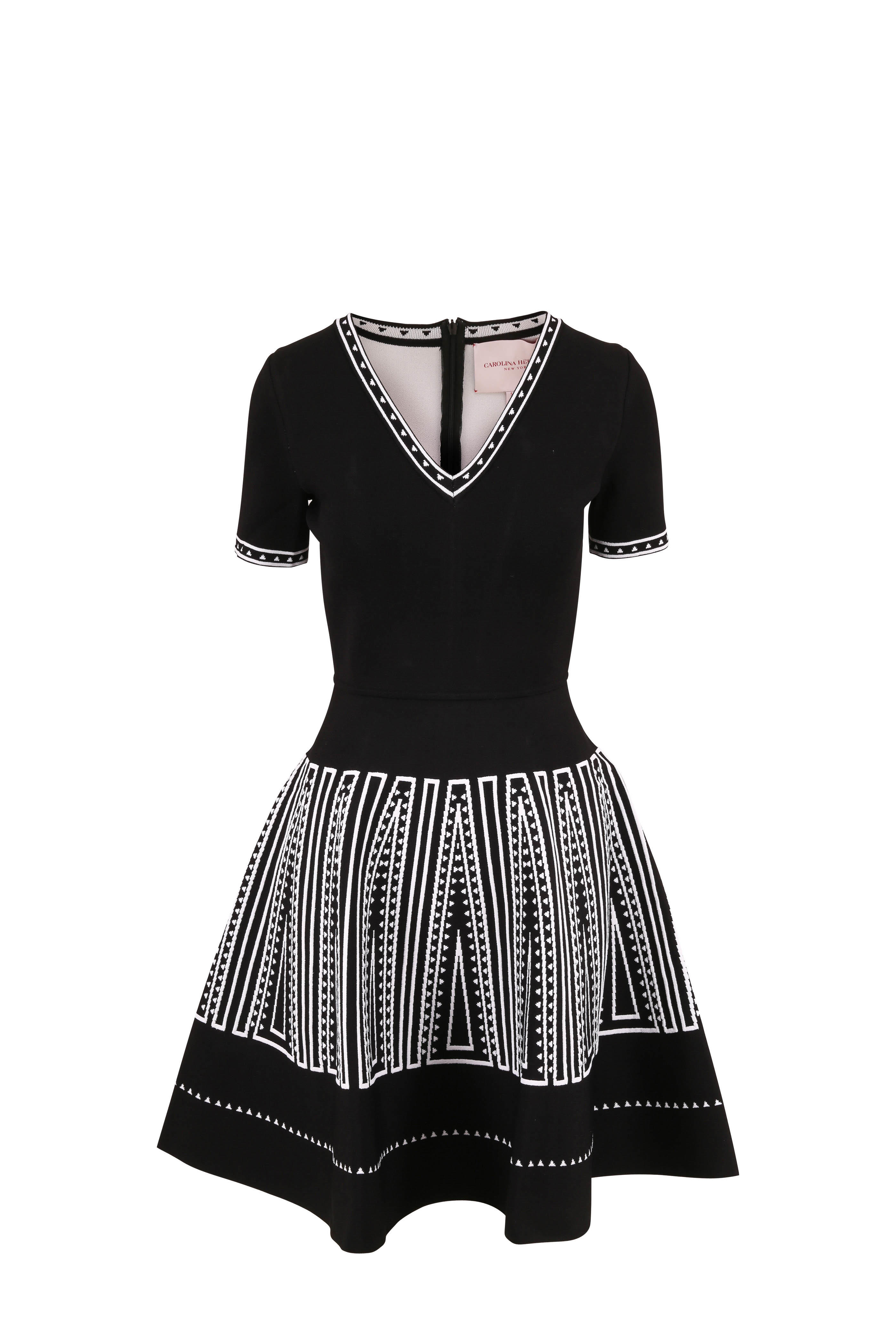 black knit dress short sleeve