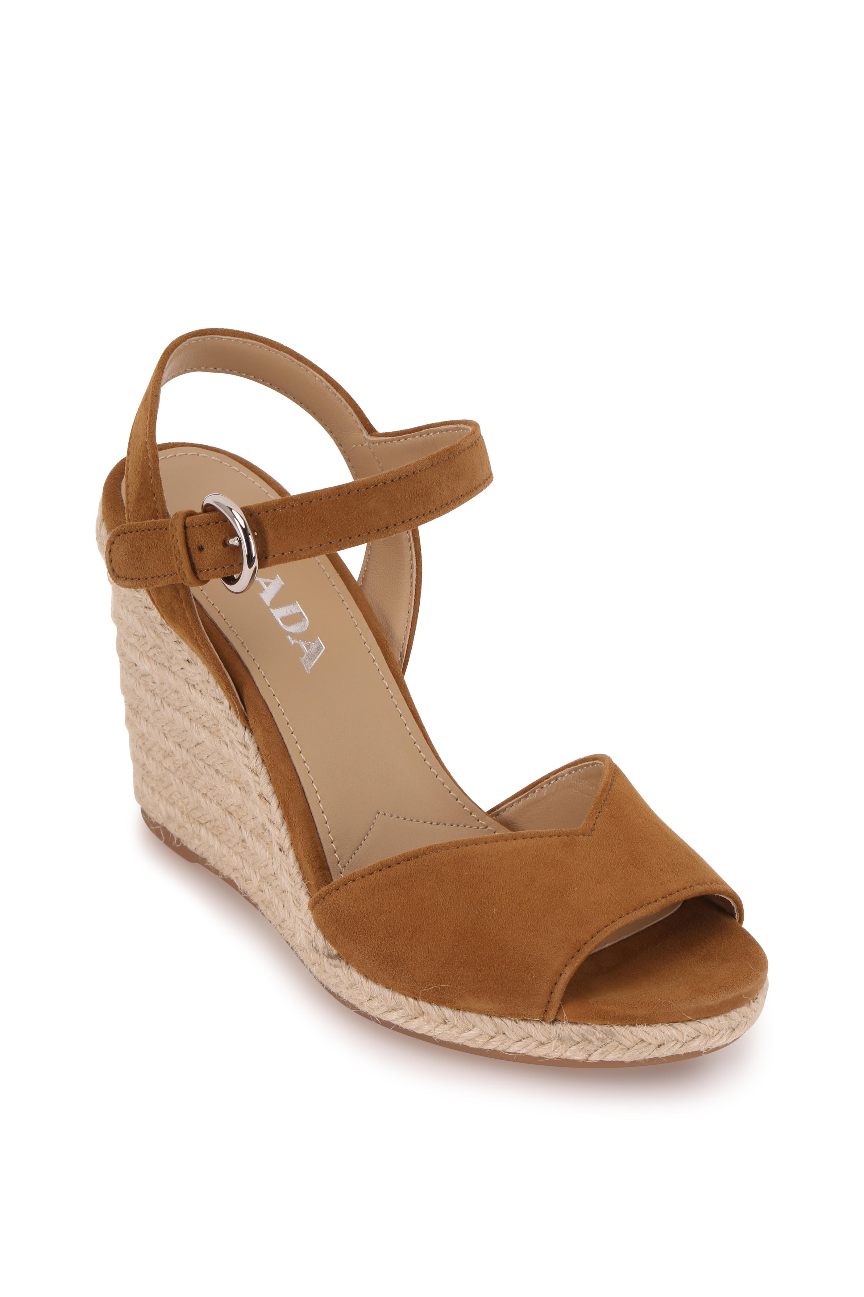 camel espadrille wedge