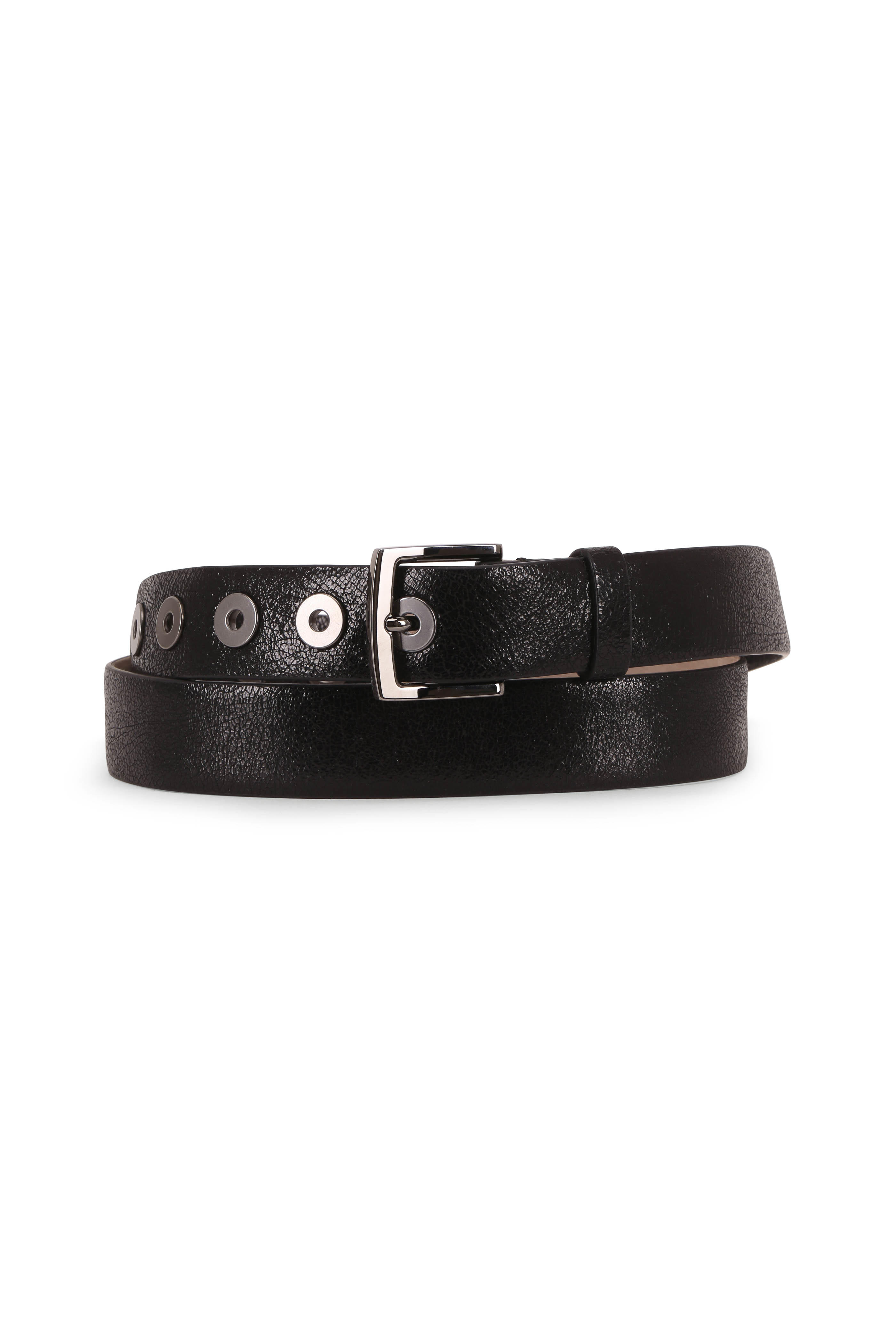 black grommet belt