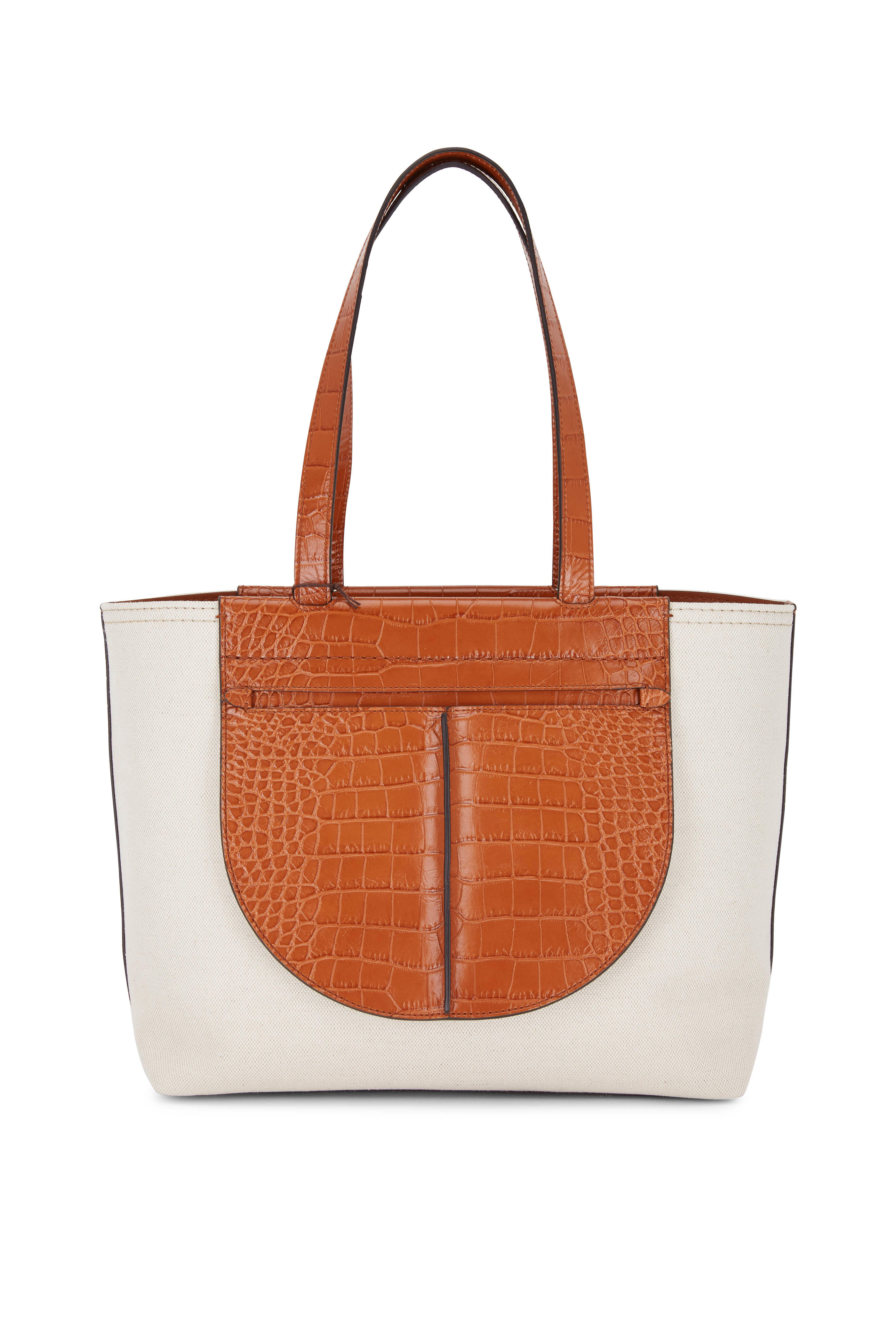 natural leather tote