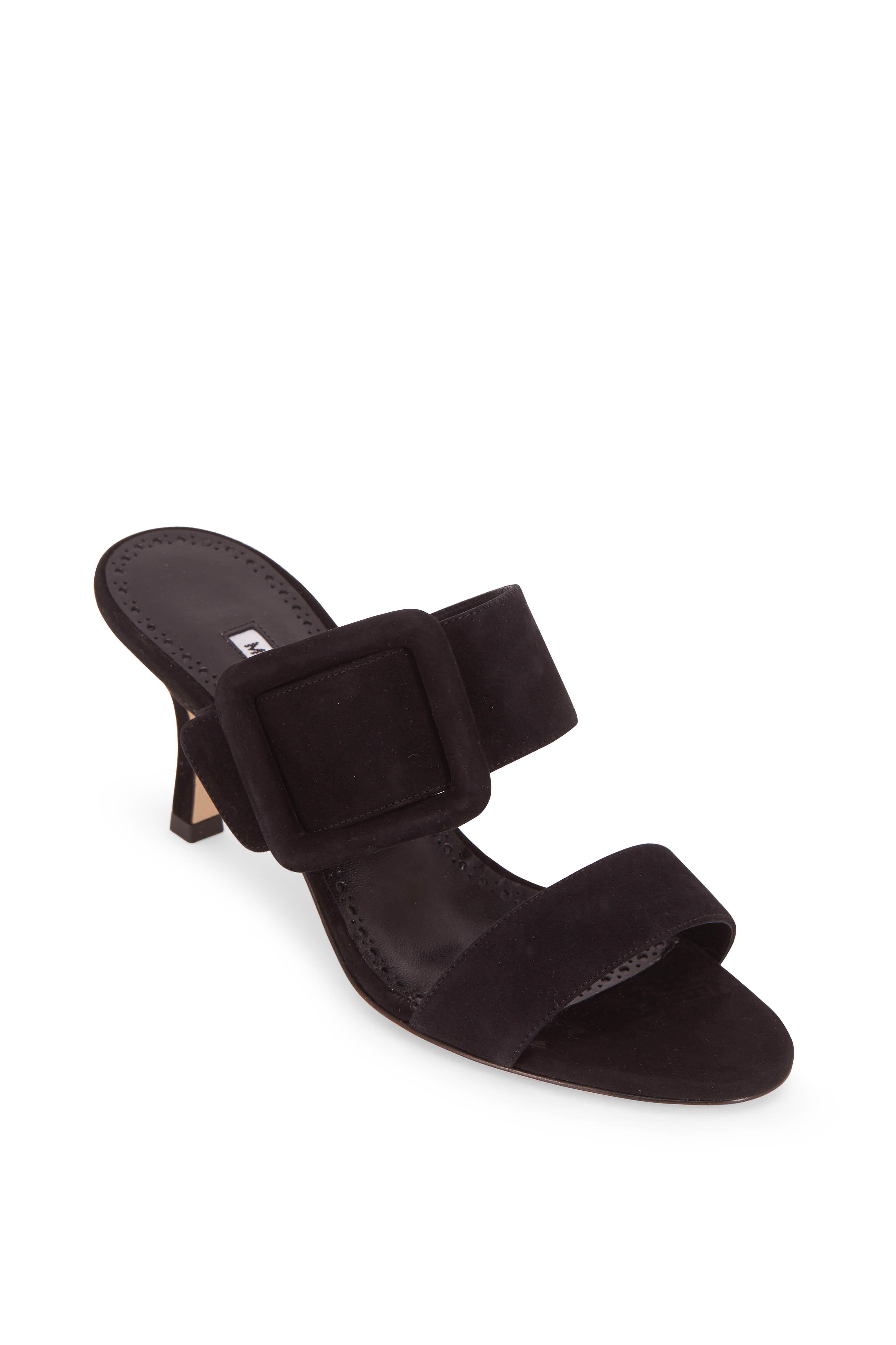 manolo blahnik black mules