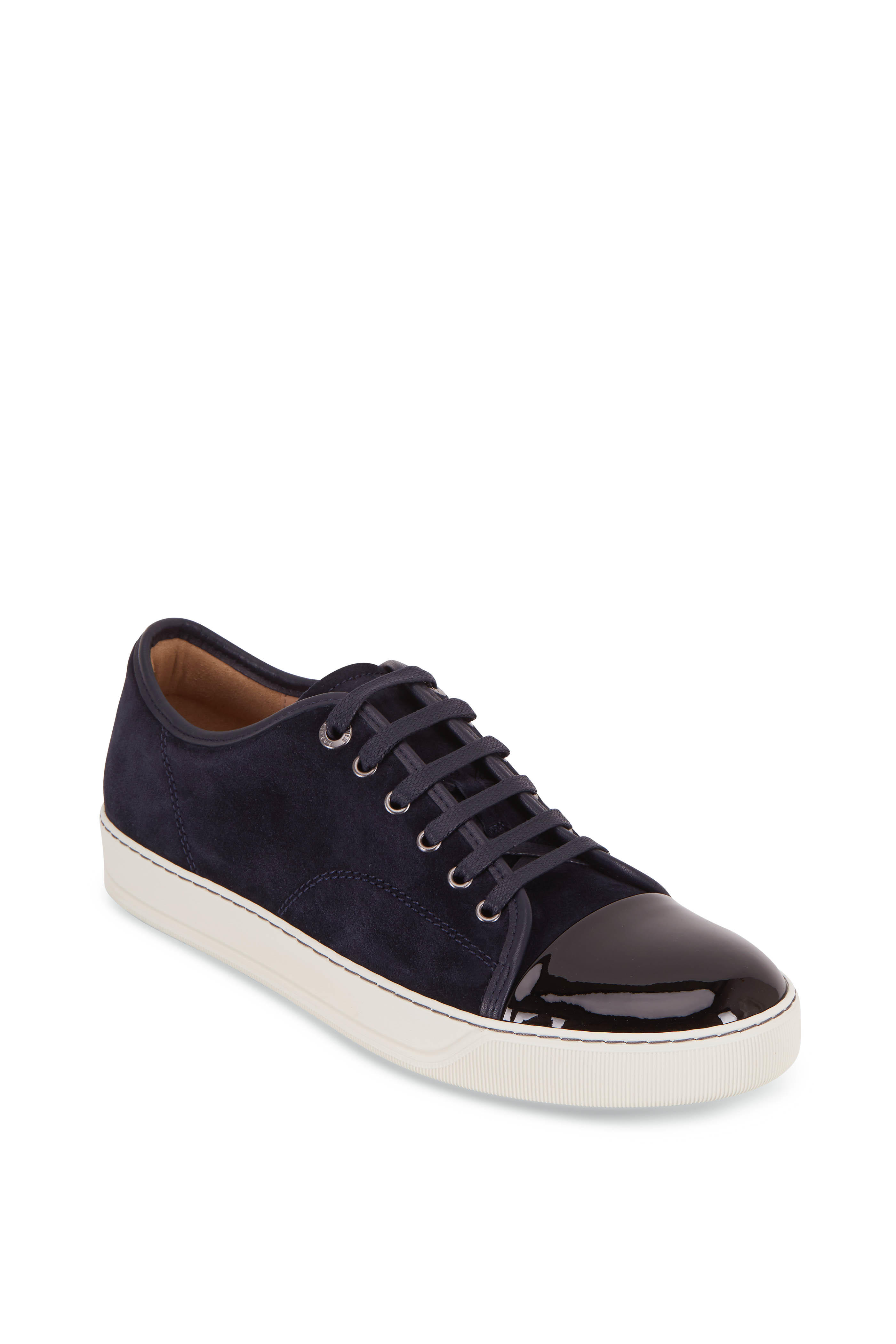 lanvin navy sneakers