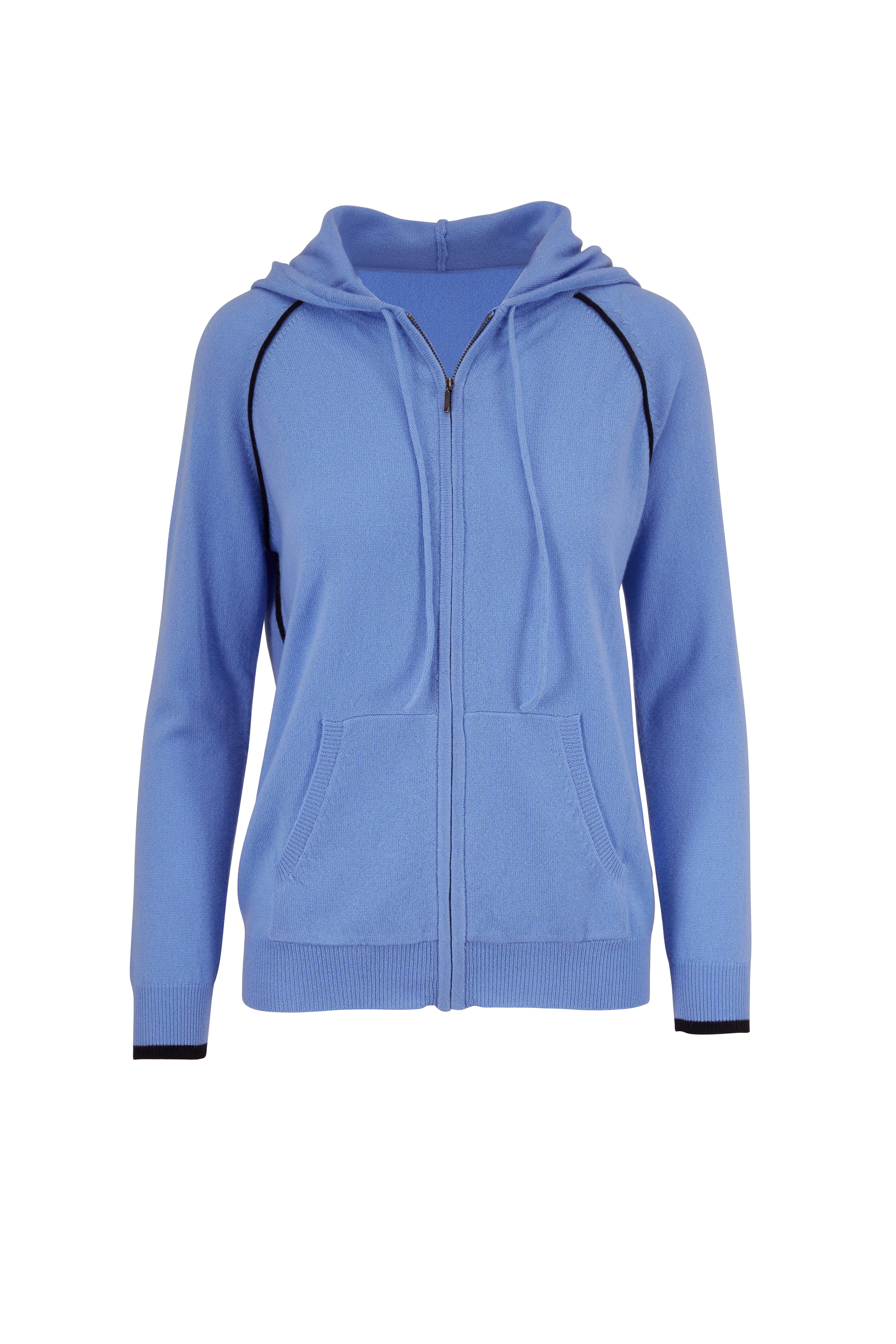 sky blue zip up hoodie