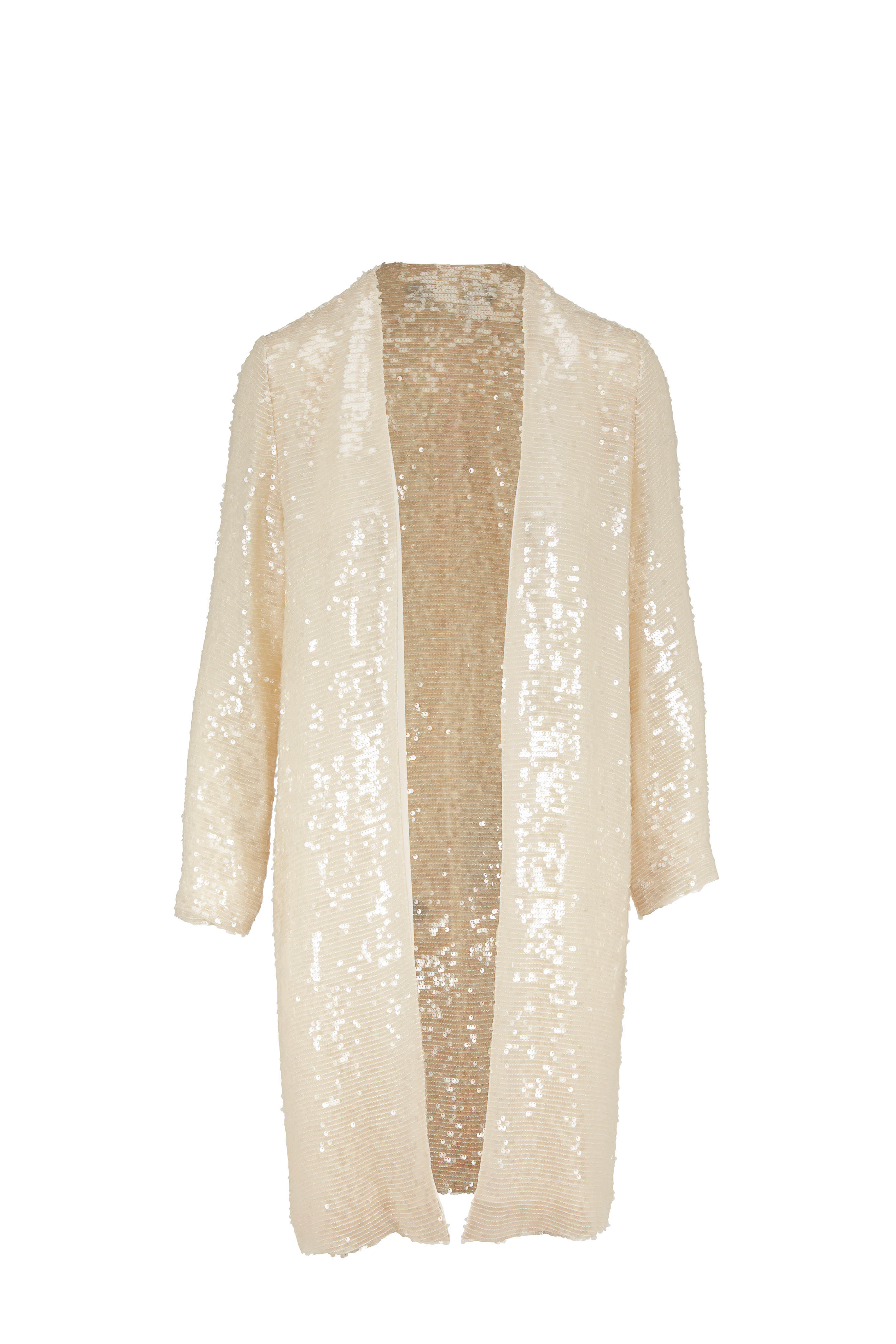 cream open front cardigan
