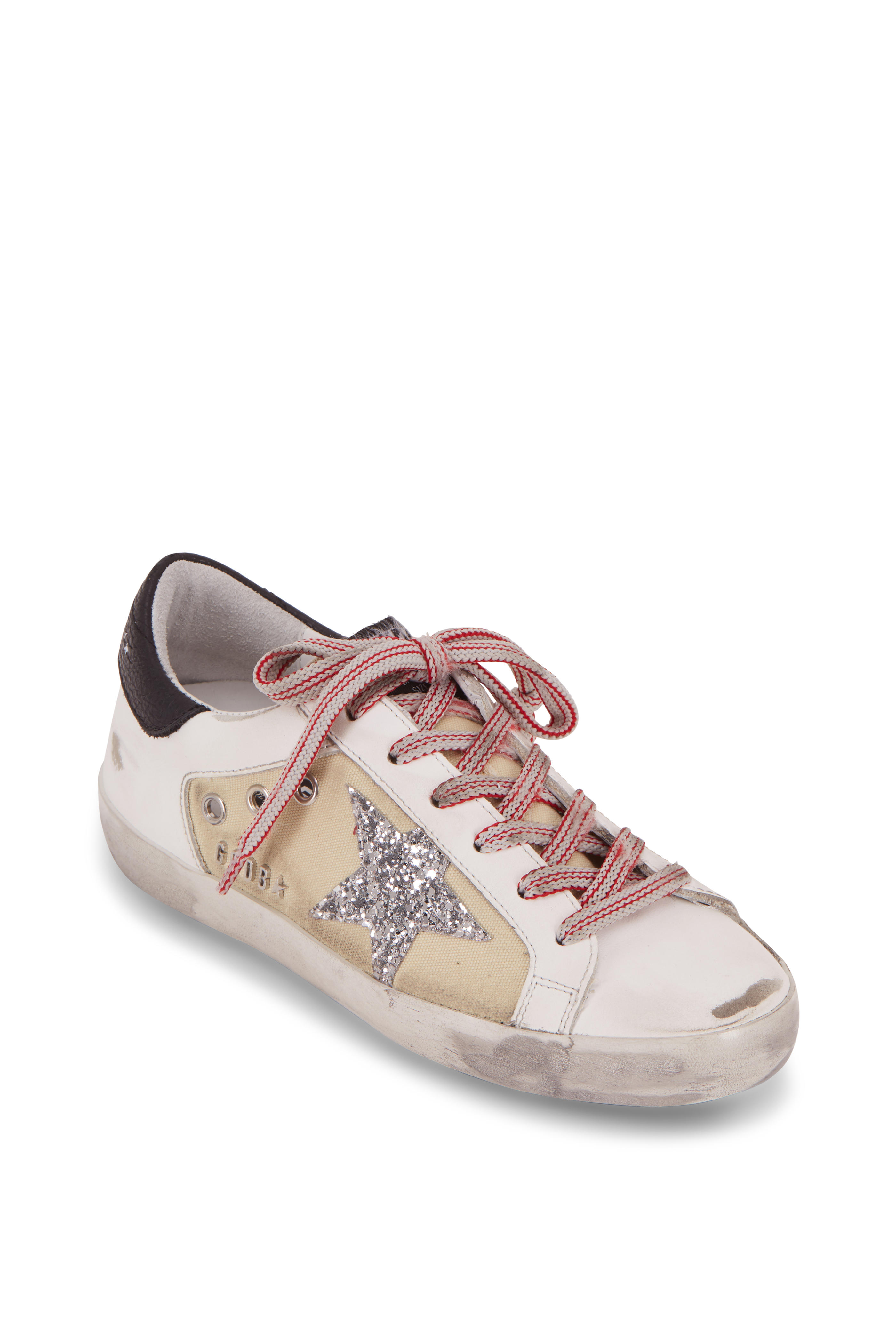 golden goose silver glitter star